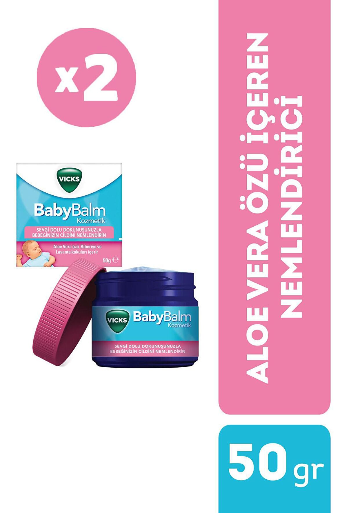 Vicks Baby Balm 50 gr 2 Adet 