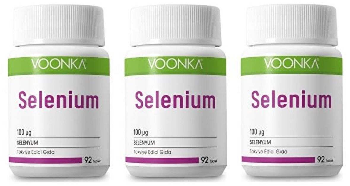 Voonka Selenium 100 mg 92 Kapsül 3 Adet