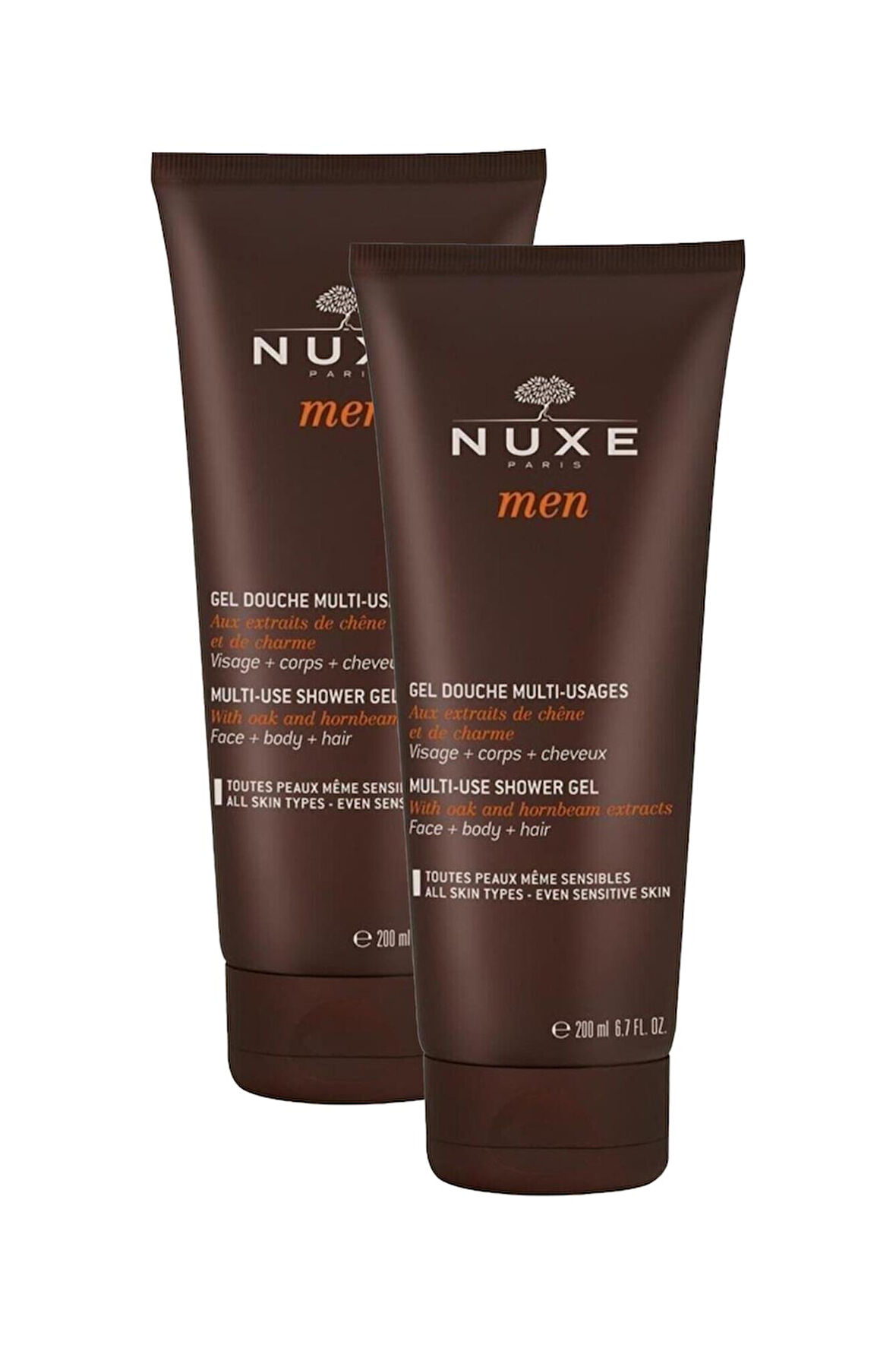 Nuxe Men Shower Gel 200 ml 2 Adet