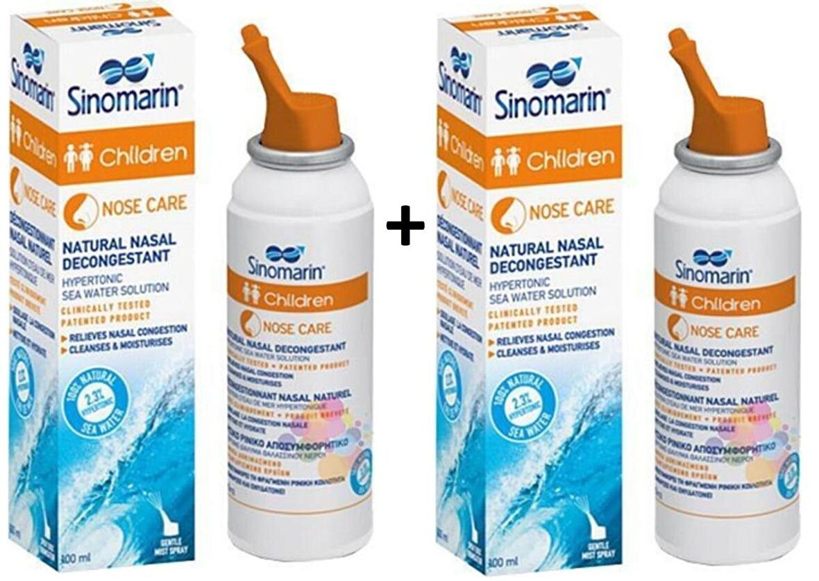 Sinomarin Çocuklar İçin Deniz Suyu Spreyi 100 ml 2 Adet