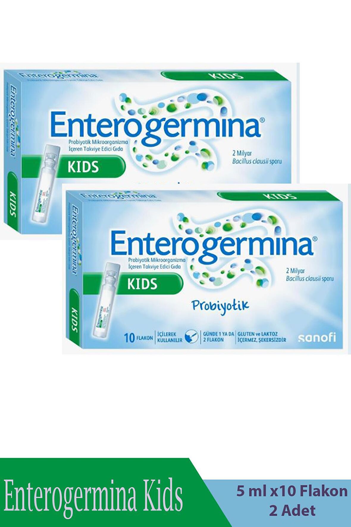 Enterogermina Kids 5 ml 10 Flakon 2 Adet