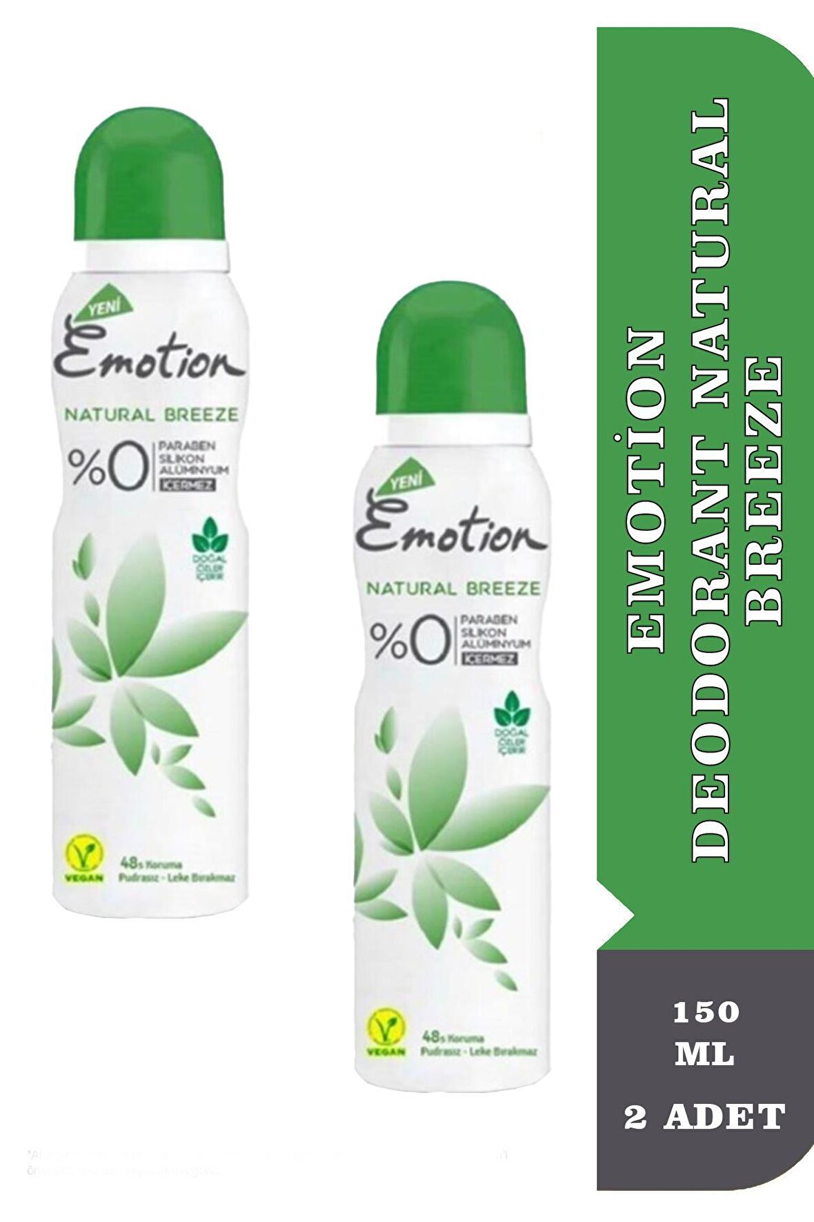 Emotion Deodorant Natural Breeze 150 ml 2 Adet
