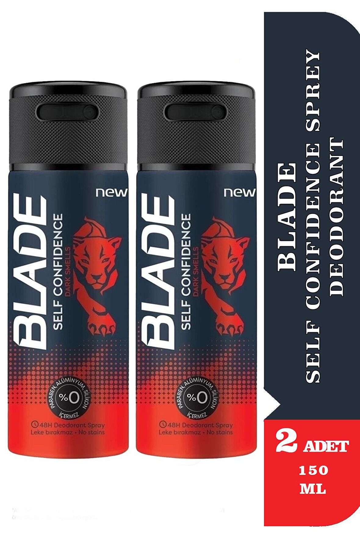 Blade Self Confidence Sprey Deodorant 150 ml 2 Adet