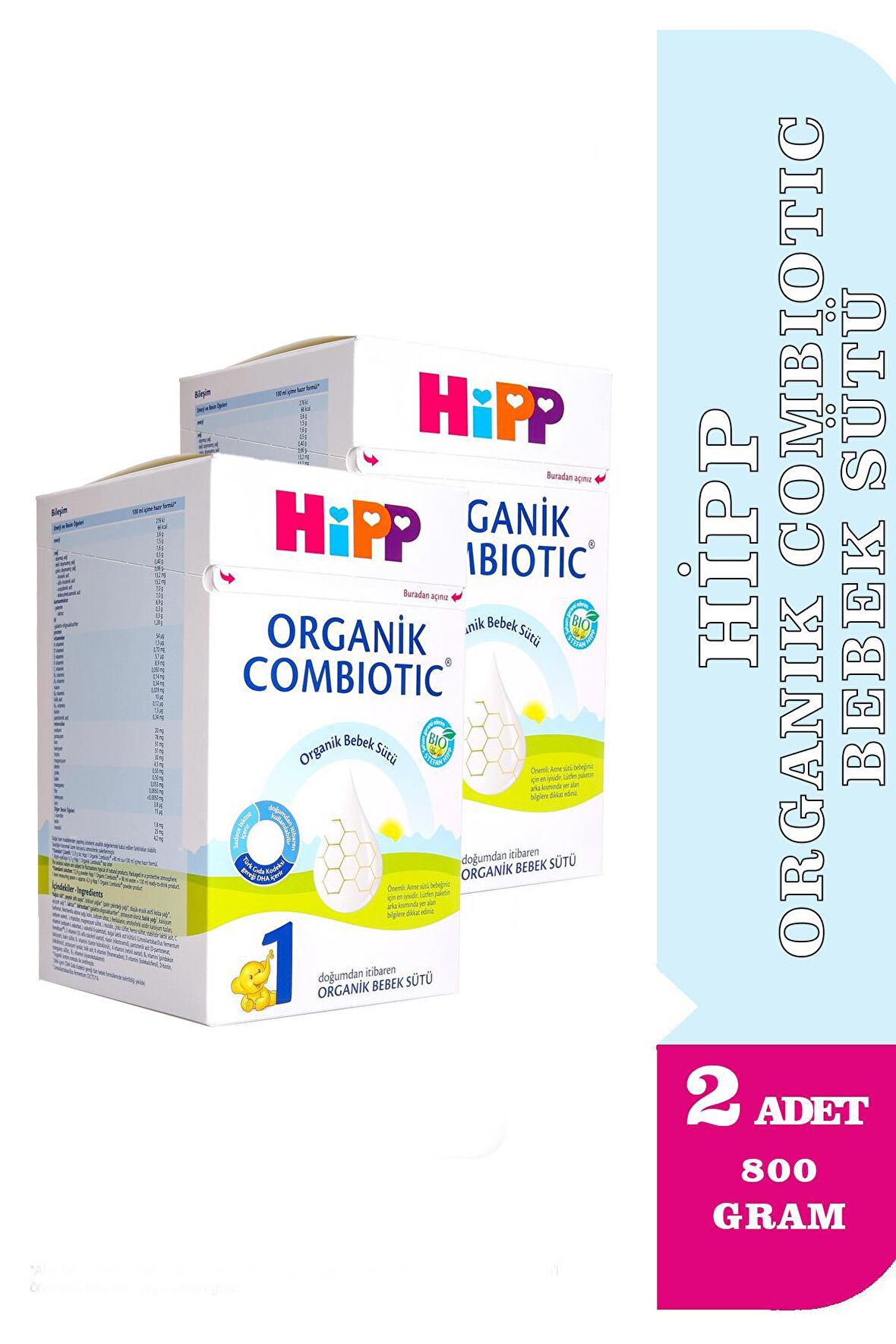 Hipp Organik Combioti 1 Devam Sütü 2 x 800 gr