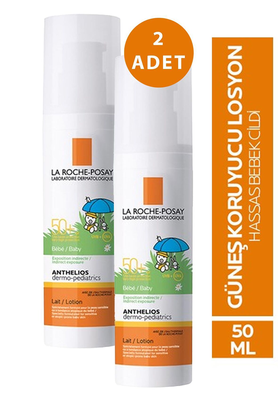 La Roche Posay Anthelios XL Dermo-Pediatrics Bebe Lotion SPF50+ 50 ml 2 Adet