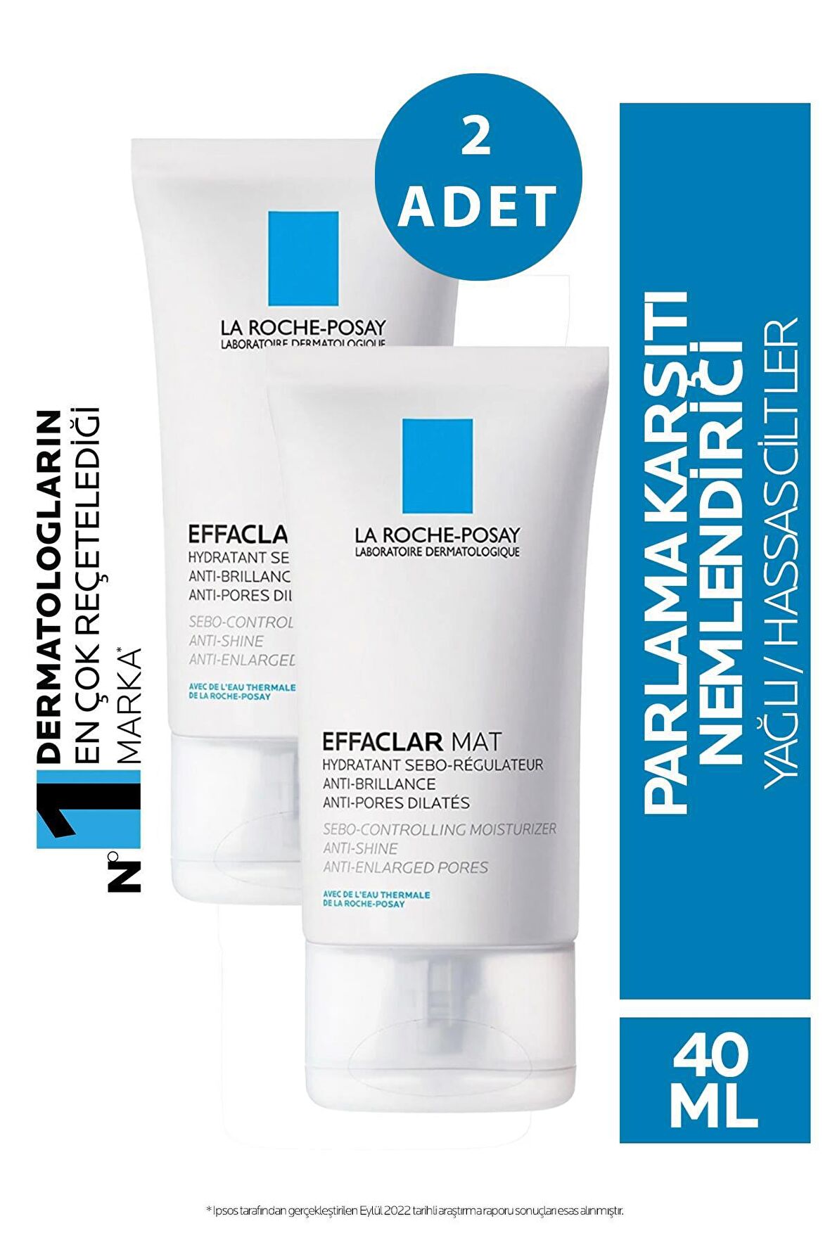 La Roche Posay Effaclar Mat 40 ml 2 Adet