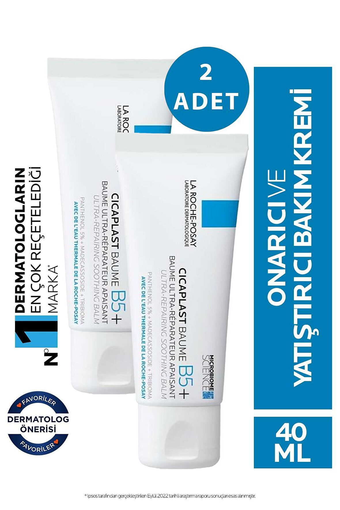 La Roche Posay Cicaplast Baume B5+ Krem 40 ml 2 Adet