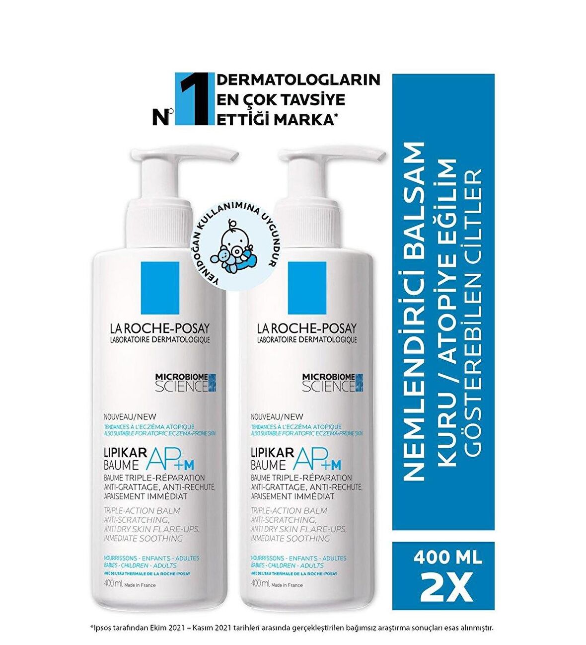 La Roche Posay Lipikar Baume AP+ M 400 ml 2 Adet