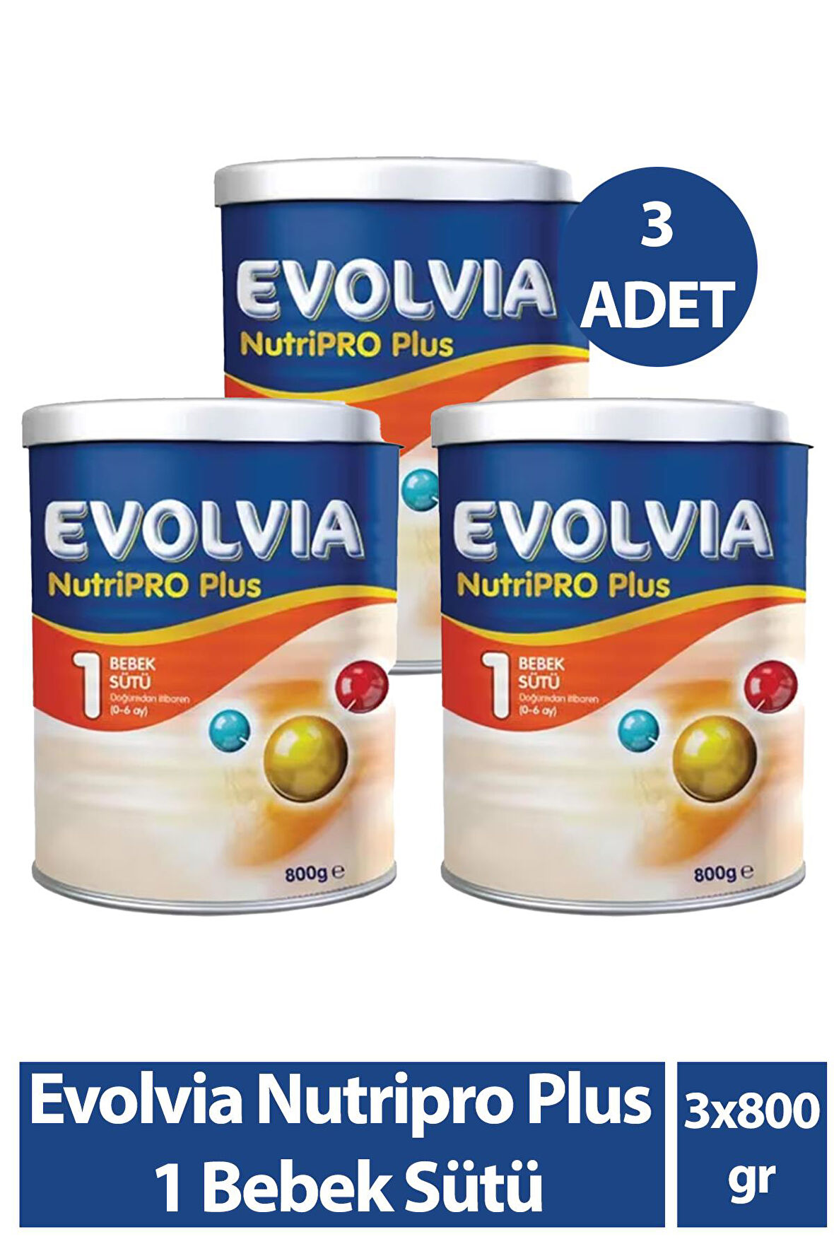 Evolvia Nutripro Plus 1 Bebek Sütü 800 gr 3 Adet