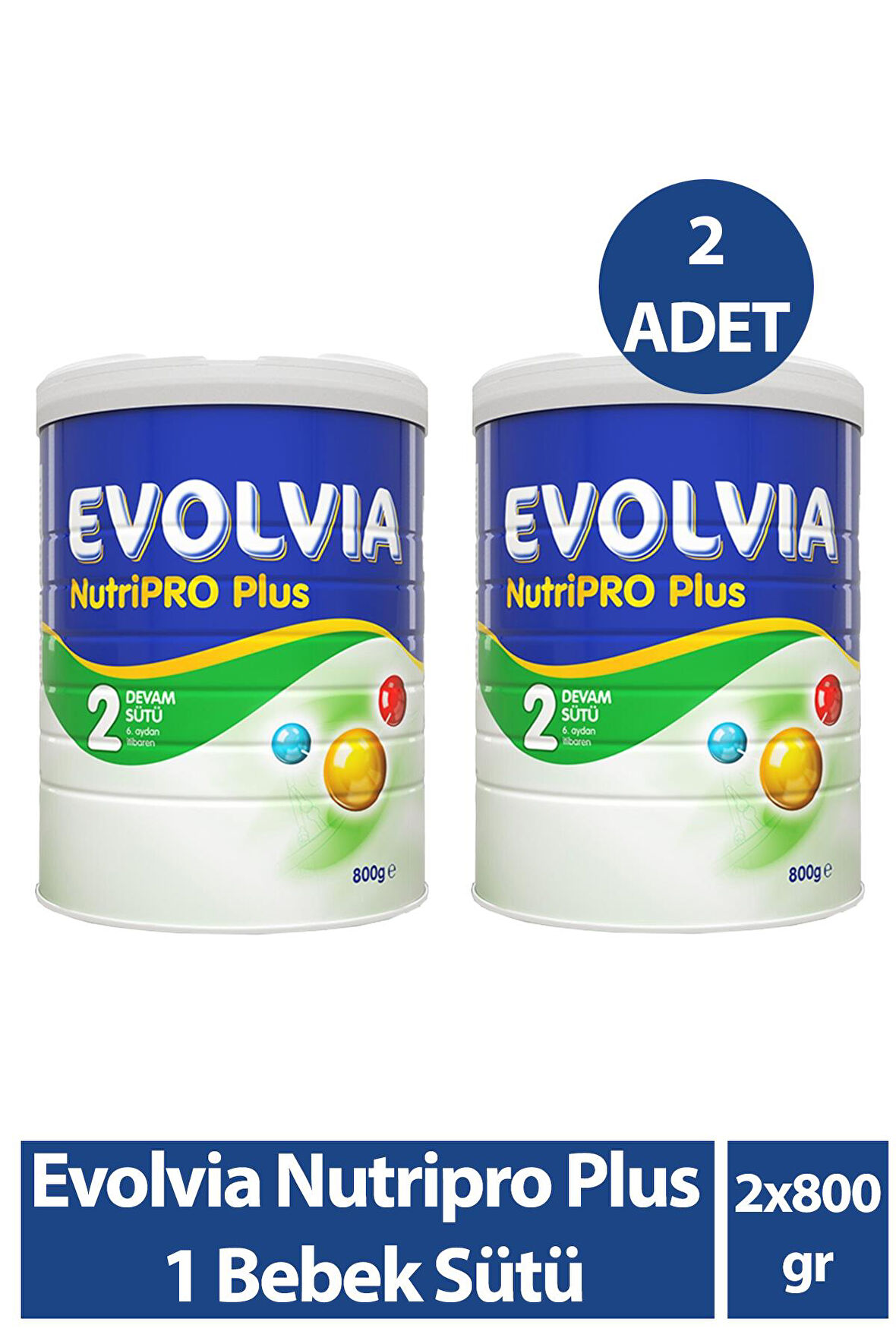 Evolvia Nutripro Plus 2 Devam Sütü 800 gr 2 Adet