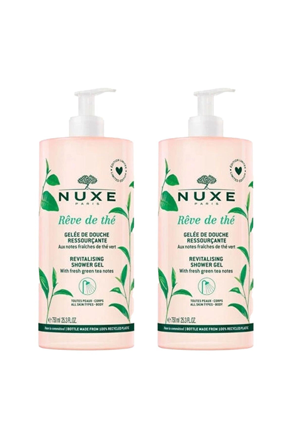 Nuxe Body Reve De The Revitalising Shower Gel 750 ml 2 Adet