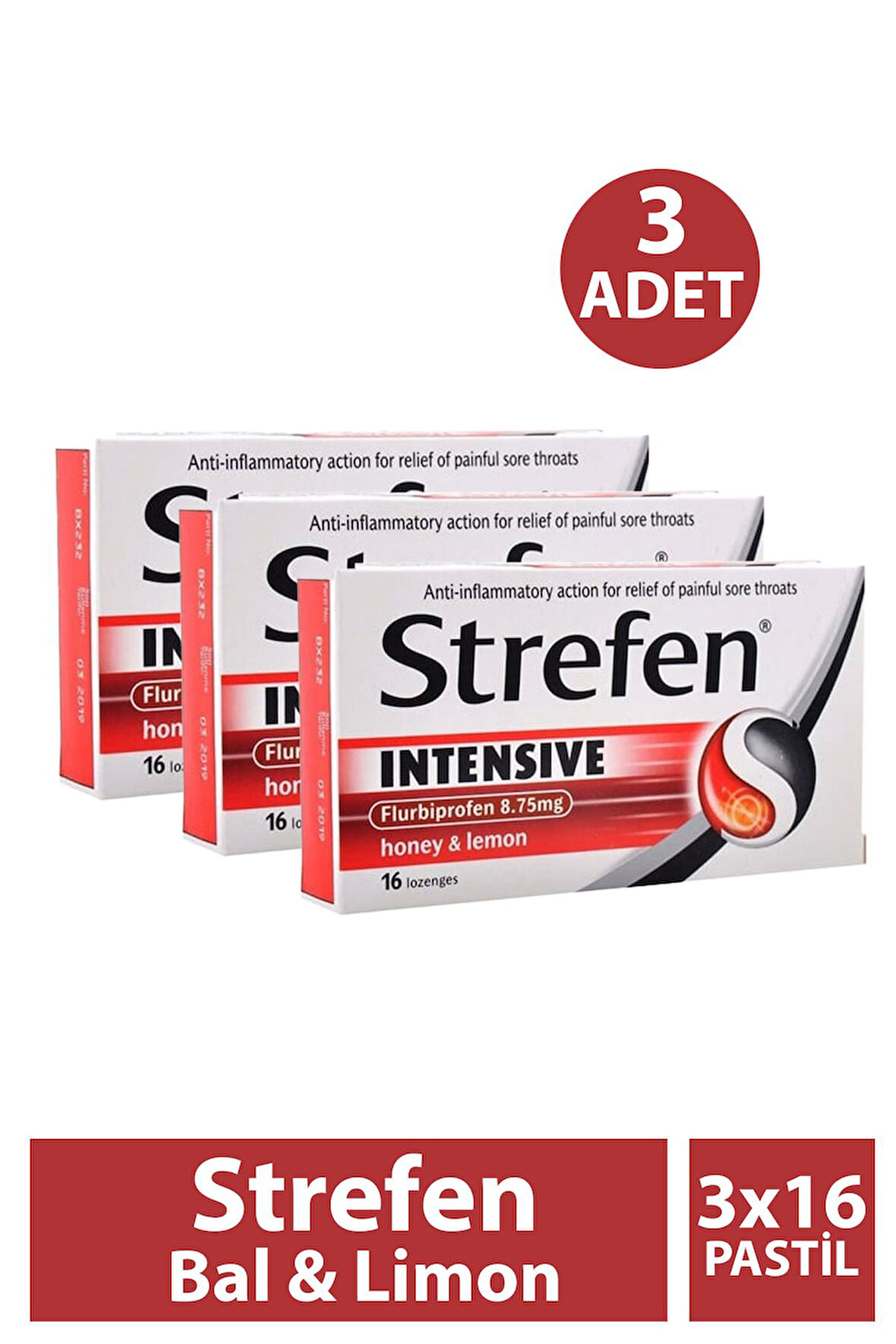 Strefen Bal & Limon 16 Pastil 3 Adet