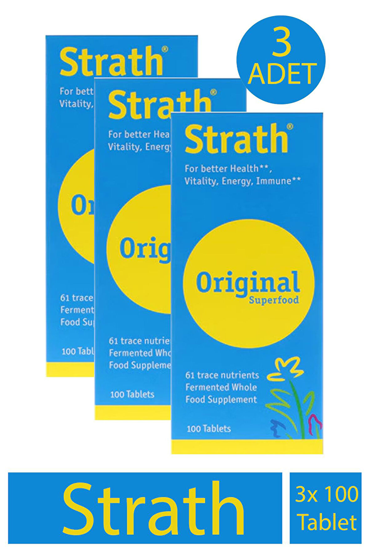 Strath 100 Tablet 3 Adet