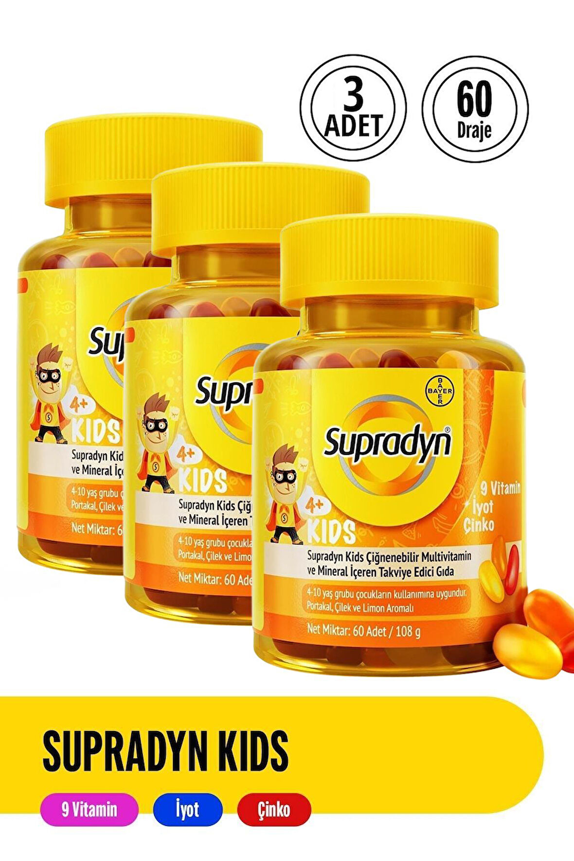 Supradyn Kids 60 Tablet 3 Adet