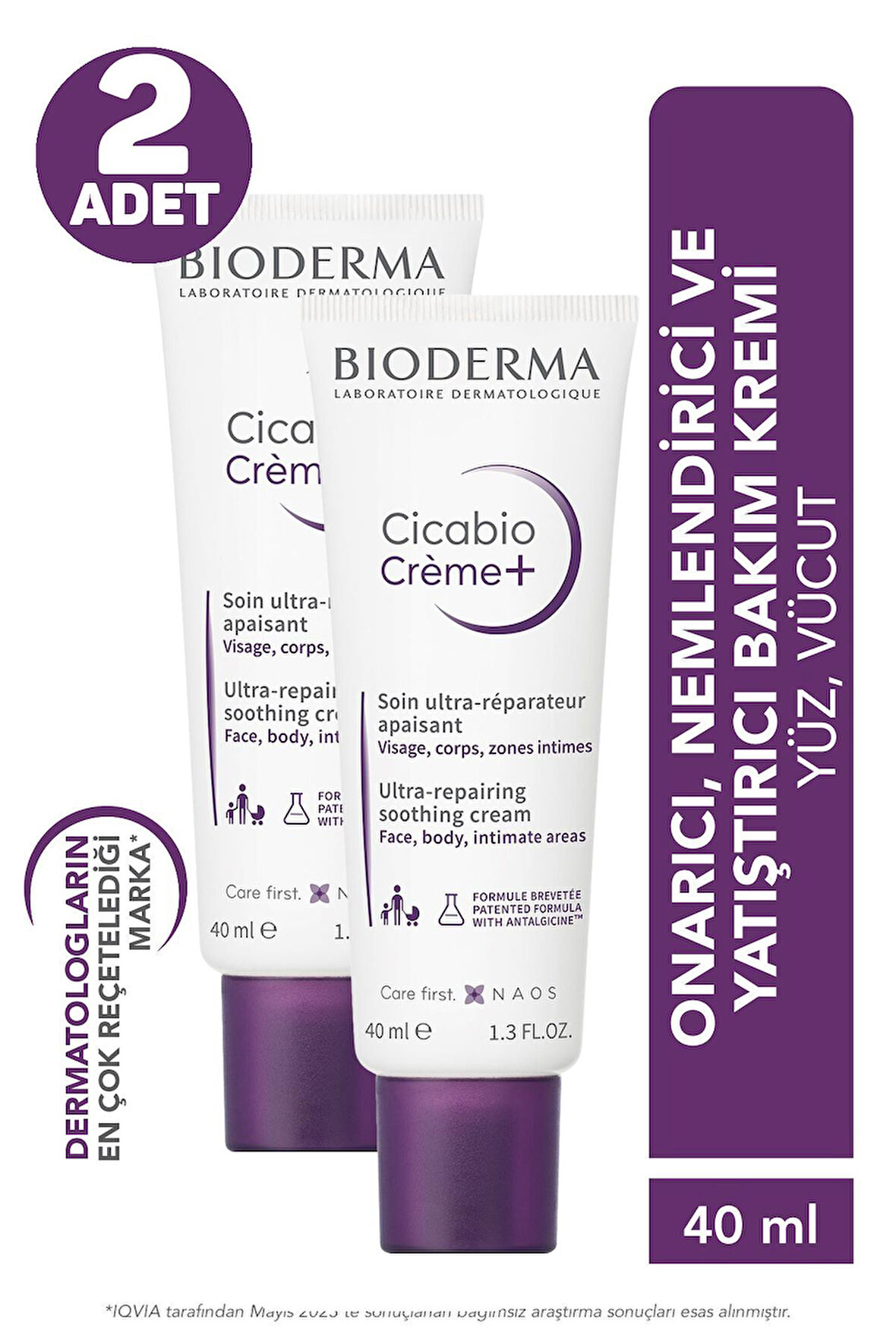 Bioderma Cicabio Creme+ 40 ml 2 Adet