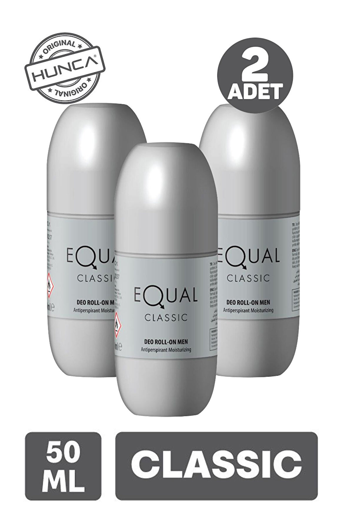 Equal Roll-On Deodorant 50 ml 3 Adet