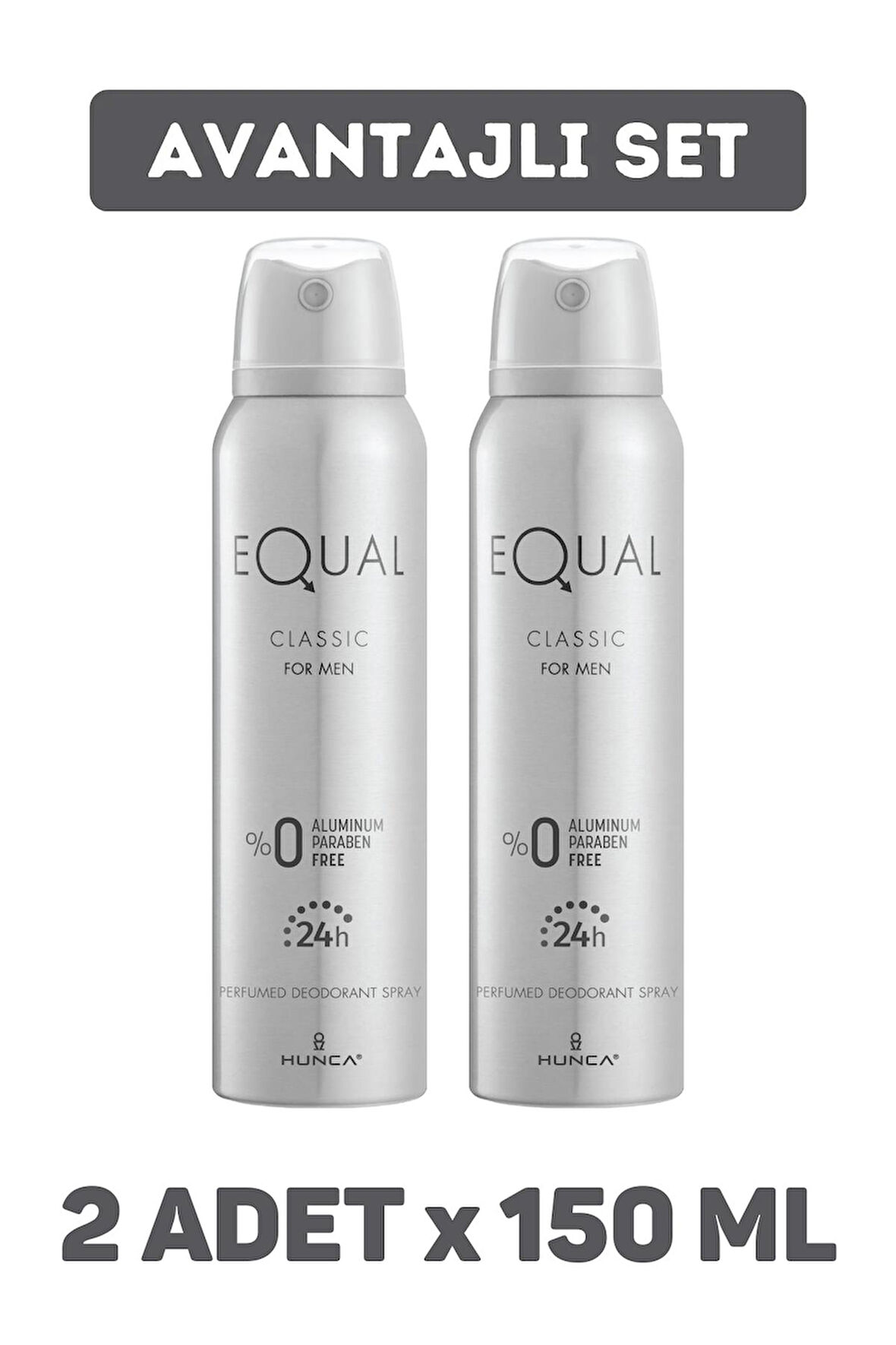 Equal Klasik Deodorant Erkek 150 ml 2 Adet