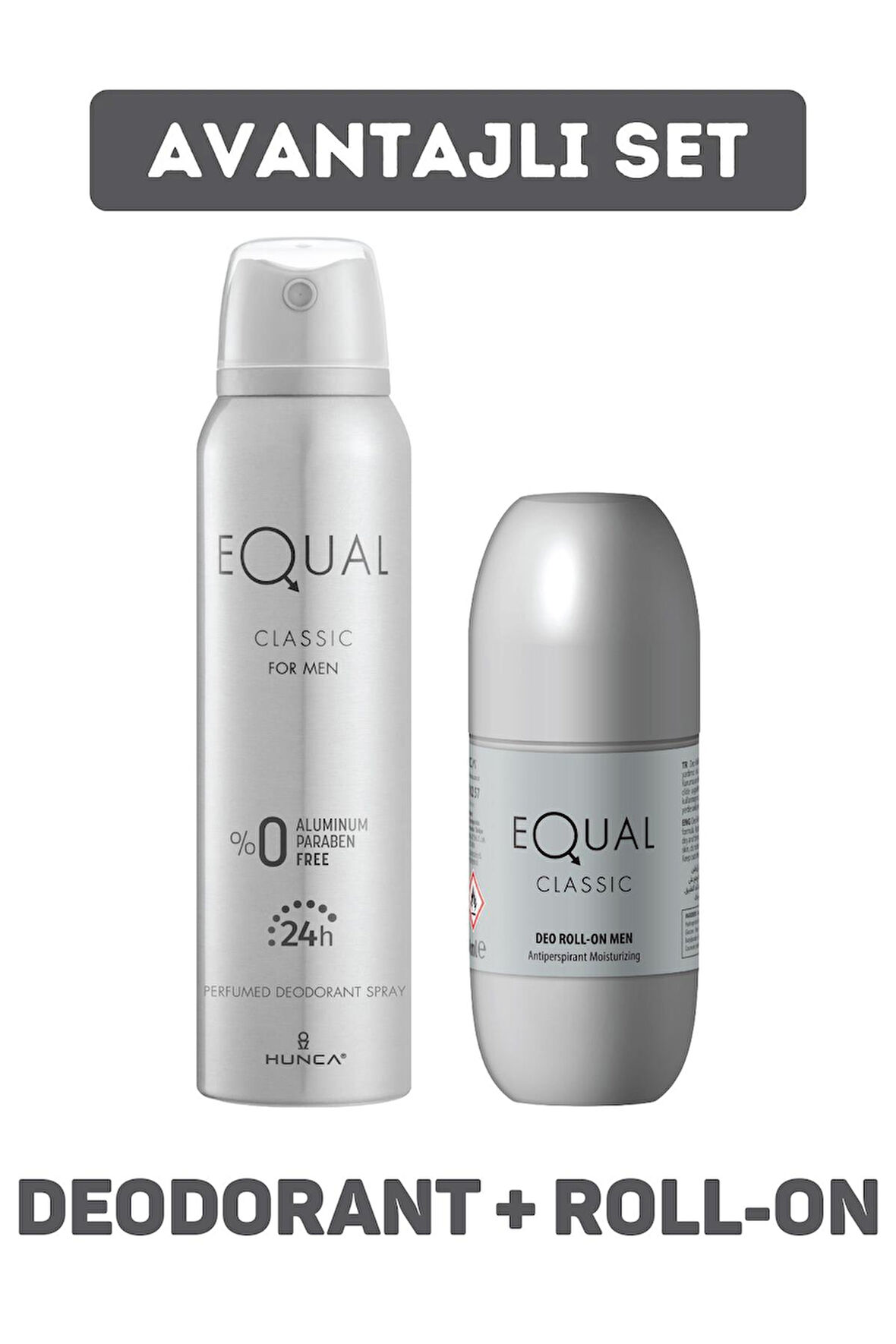 Equal Klasik Deodorant Erkek 150 ml + Equal Roll-On Deodorant 50 ml
