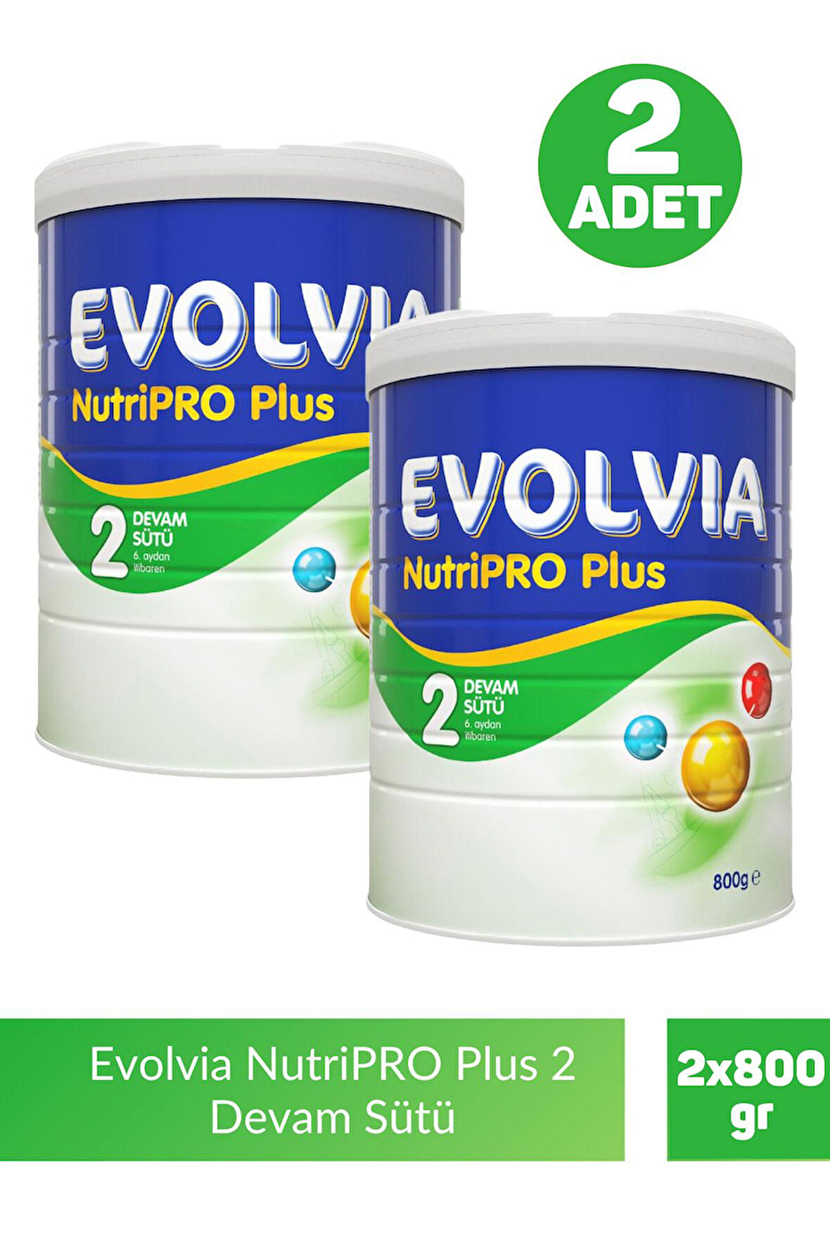 Evolvia Nutripro Plus 2 Devam Sütü 800 gr 2 Adet