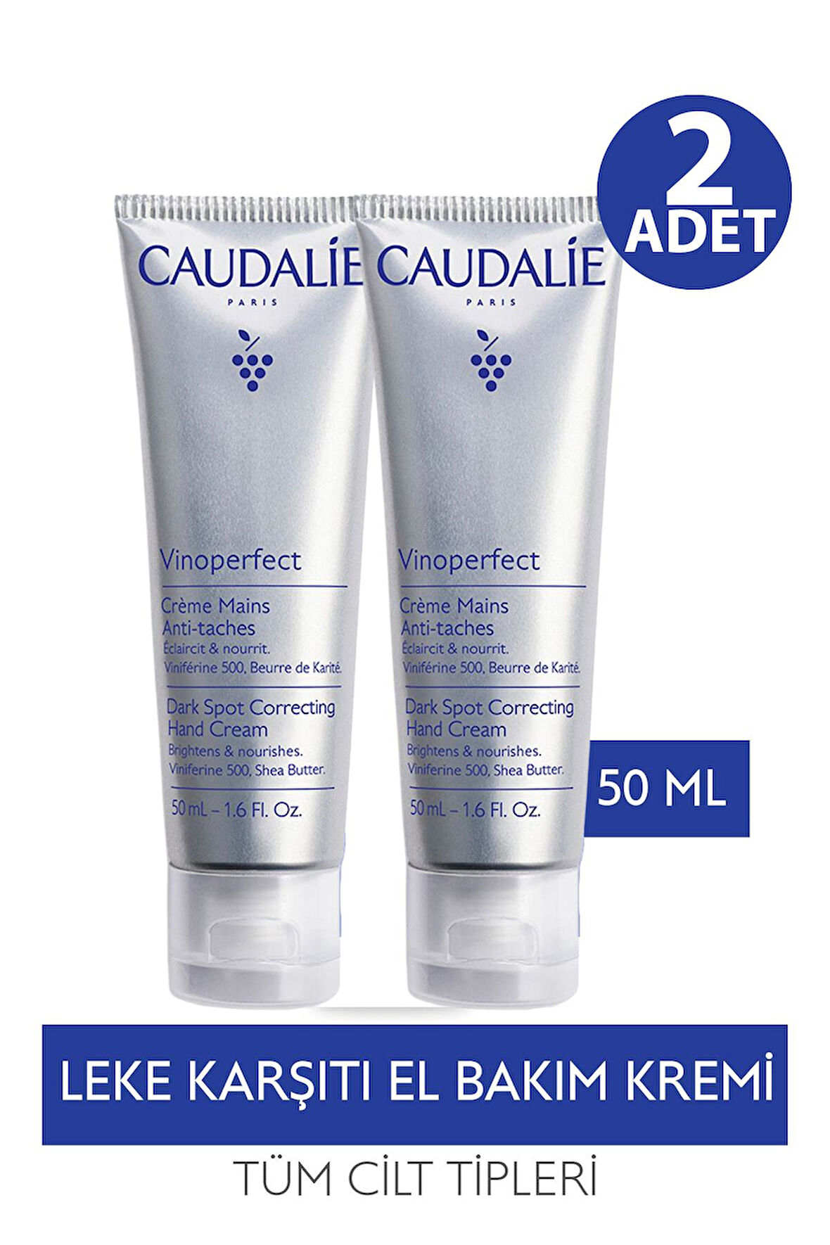 Caudalie Vinoperfect Dark Spot Correcting Hand Cream 50 ml 2 Adet