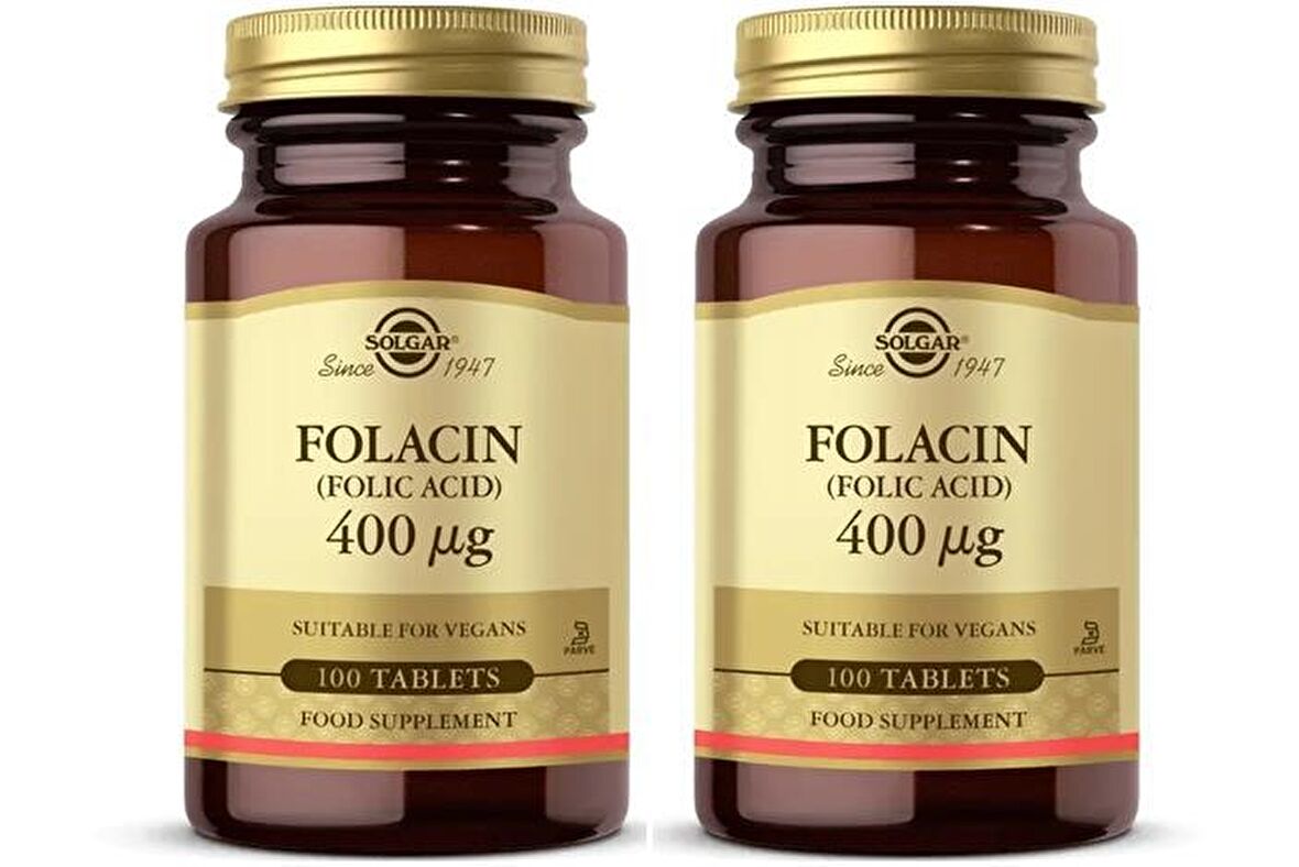 Solgar Folic Acid 400 mcg 100 Tablet 2 Adet