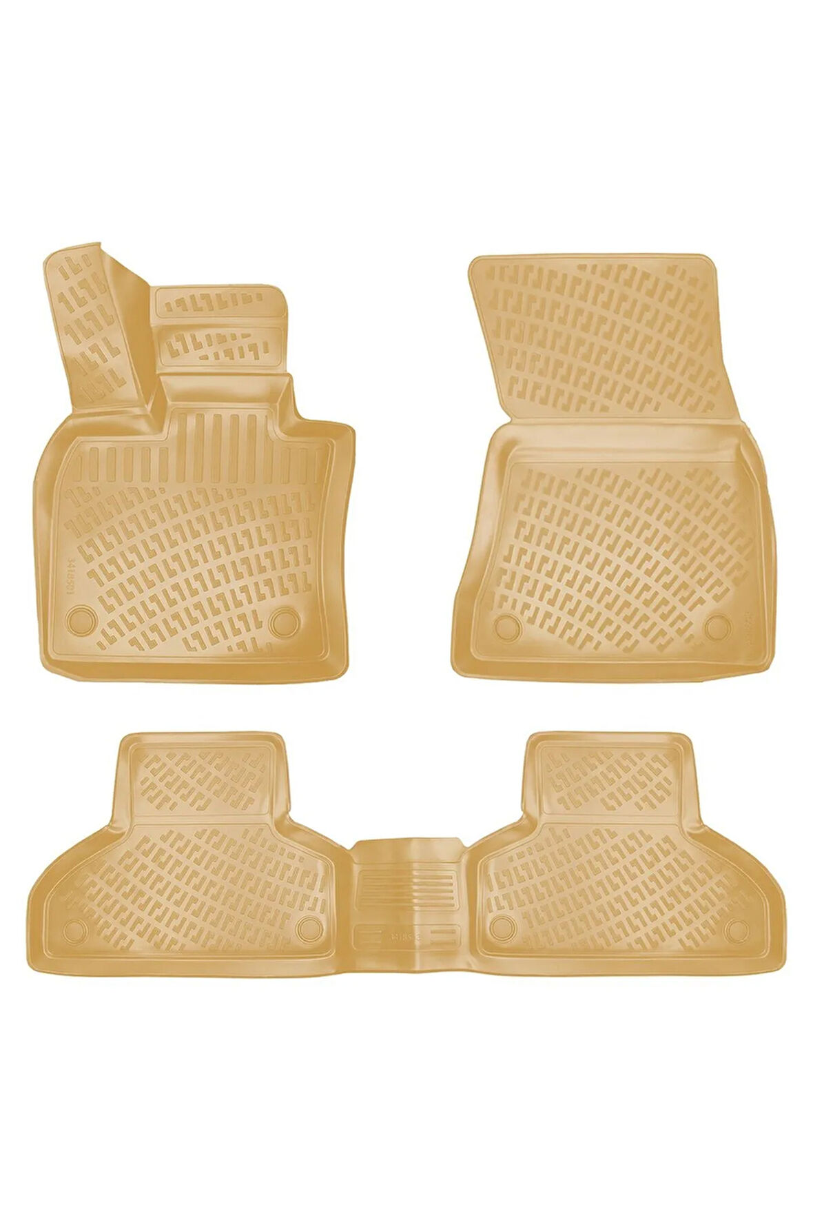 Bmw X6 2019 Araca Özel Tasarım 3D Havuzlu Bej Paspas