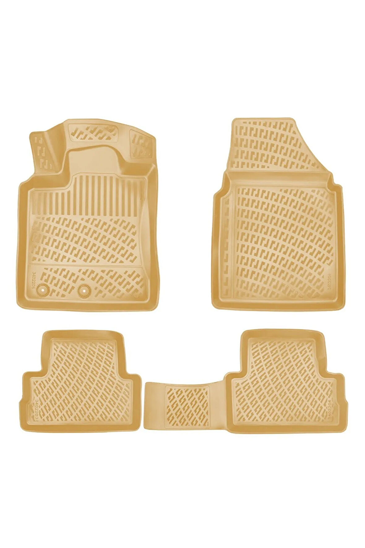 Nissan Qashqai 2017 Araca Özel Tasarım 3D Havuzlu Bej Paspas