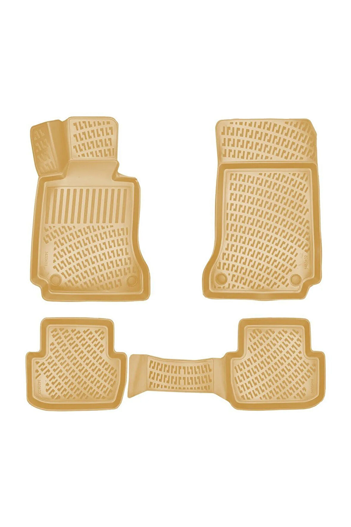 Mercedes E Serisi W207 Coupe 2013 Araca Özel Tasarım 3D Havuzlu Bej Paspas