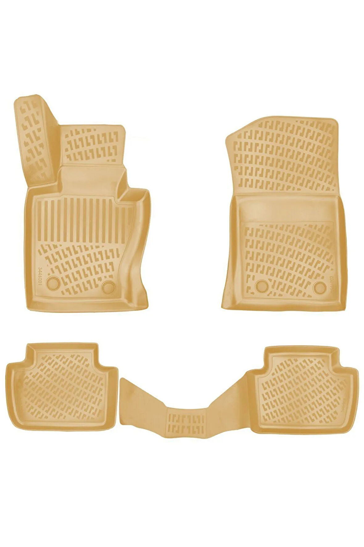 Bmw X3 E83 2003 Araca Özel Tasarım 3D Havuzlu Bej Paspas