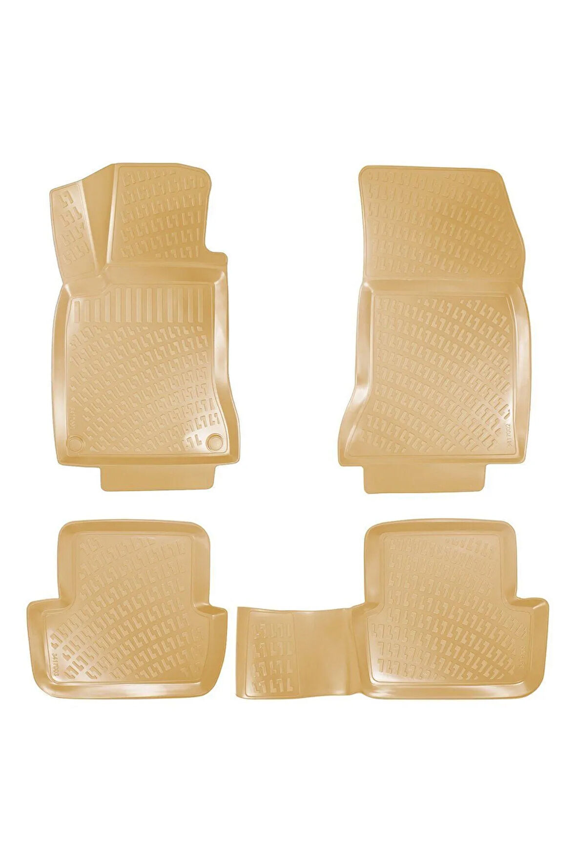 Mercedes CLA 2013 Araca Özel Tasarım 3D Havuzlu Bej Paspas