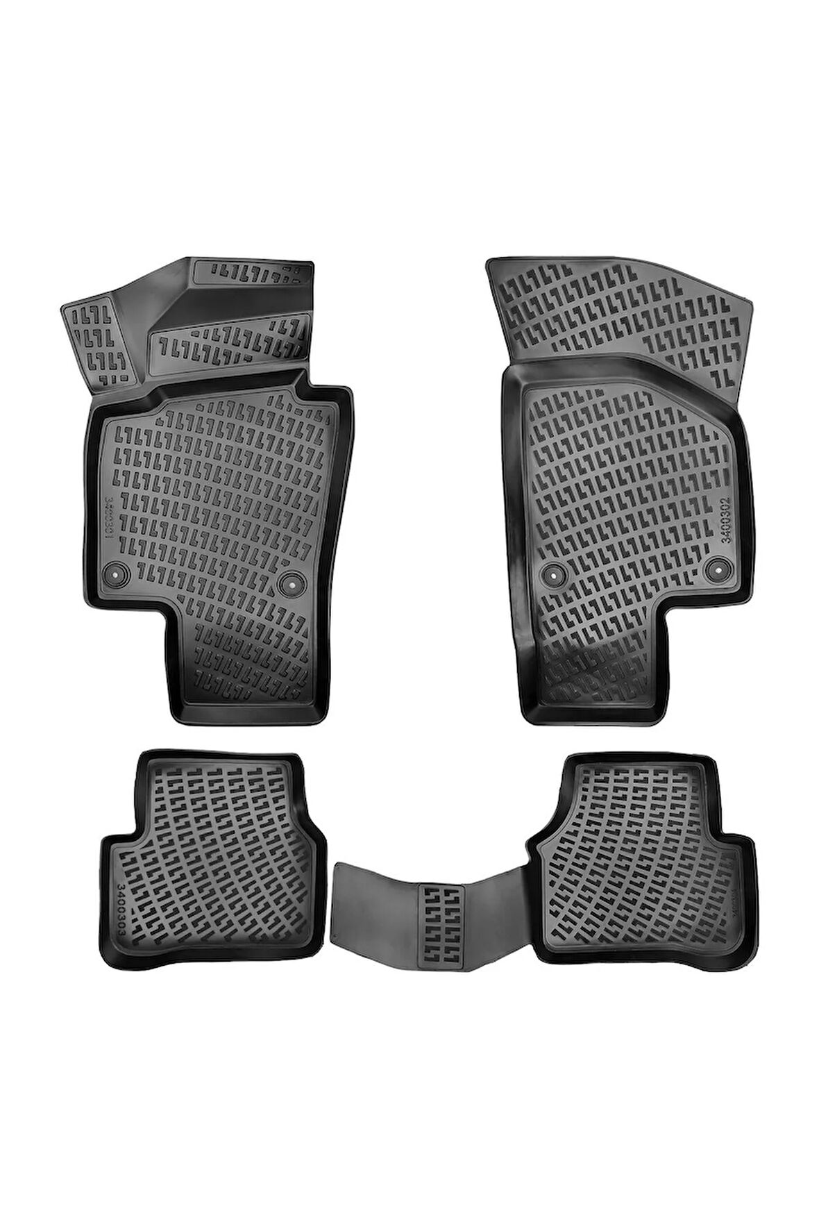 Volkswagen Passat CC 2015 Araca Özel Tasarım 3D Havuzlu Paspas