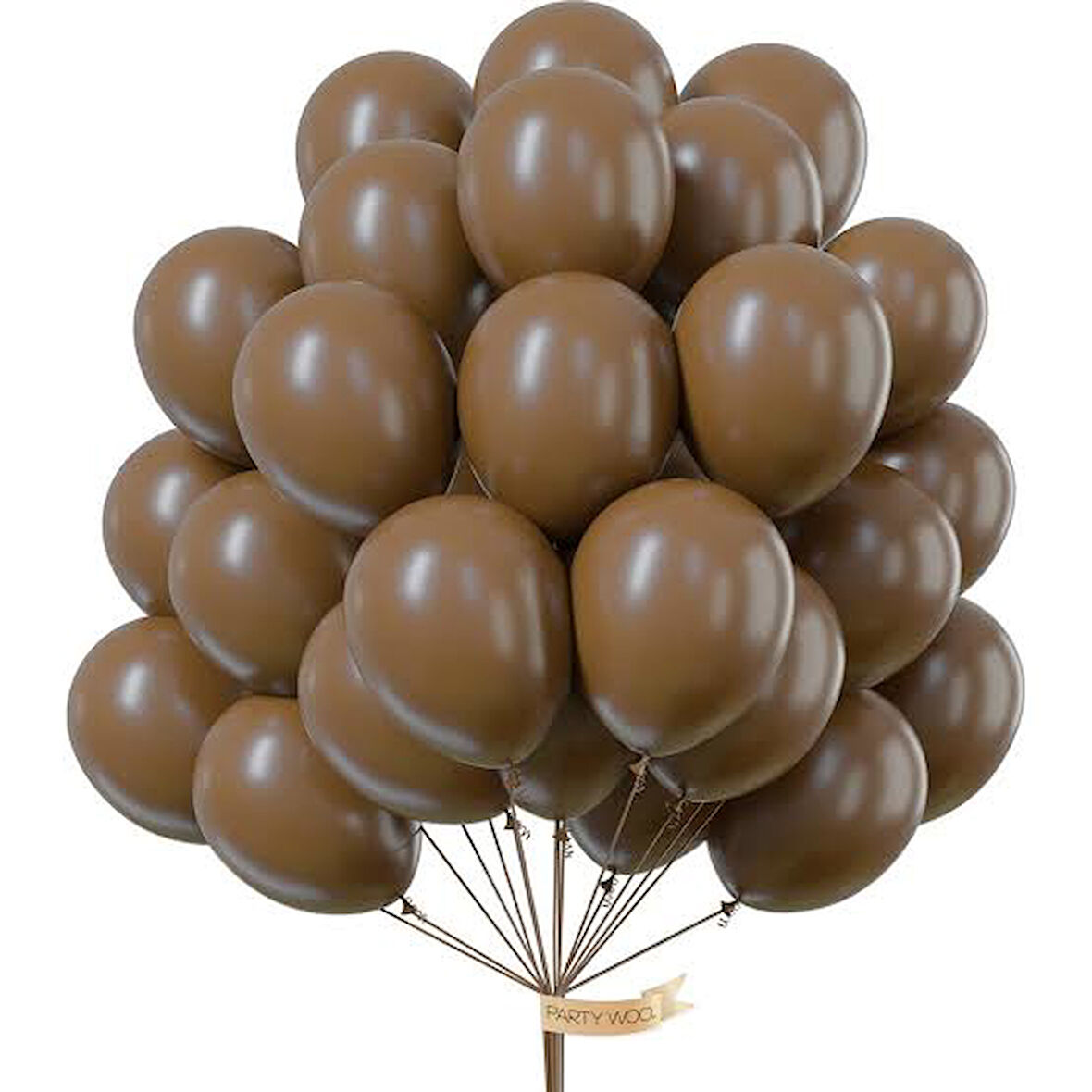 PASTEL BALON KAHVERENGİ 10 ADET