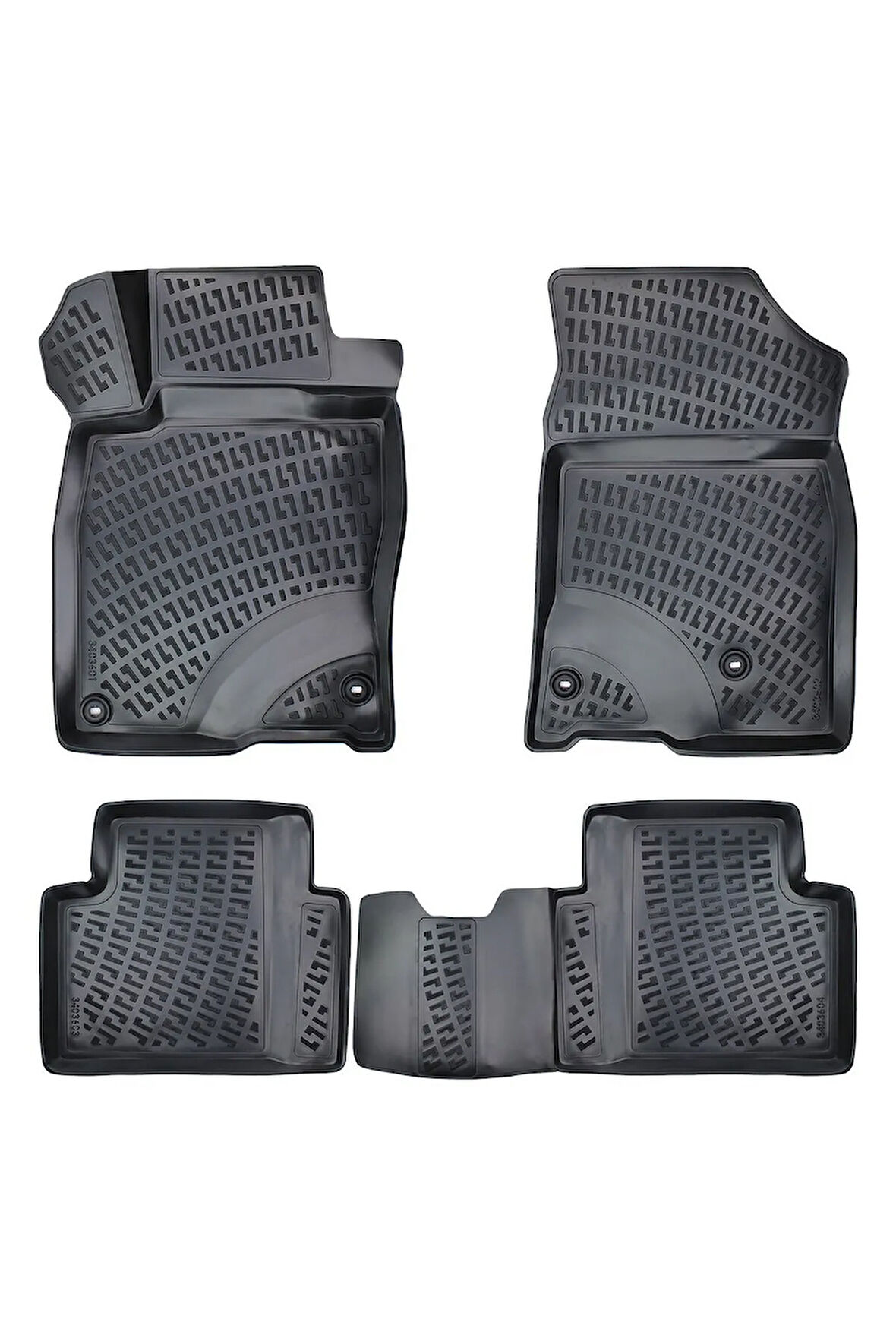 Honda Civic RS HB 2016 Araca Özel Tasarım 3D Havuzlu Paspas