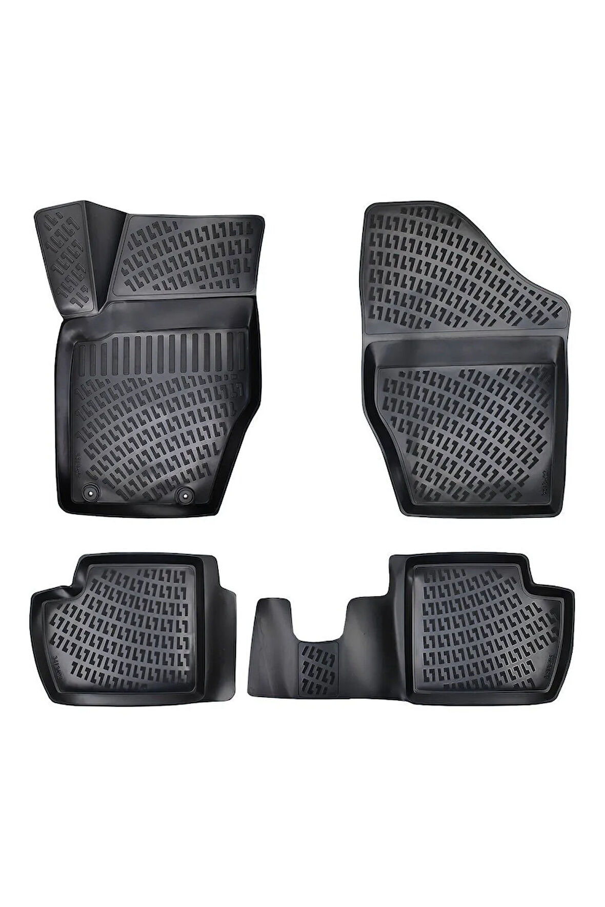 Citroen C4 2004 Araca Özel Tasarım 3D Havuzlu Paspas