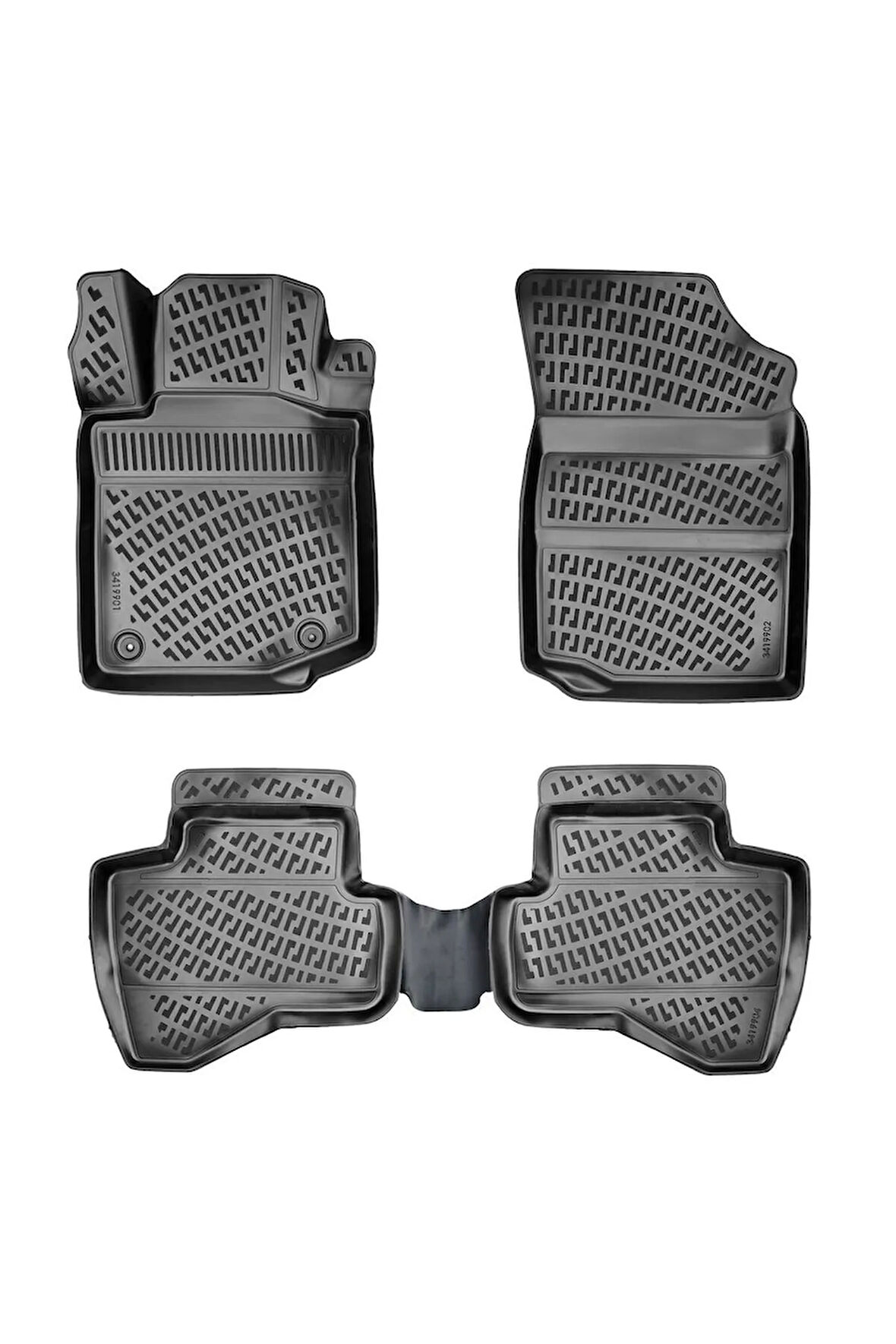 Toyota Aygo 2012 Araca Özel Tasarım 3D Havuzlu Paspas