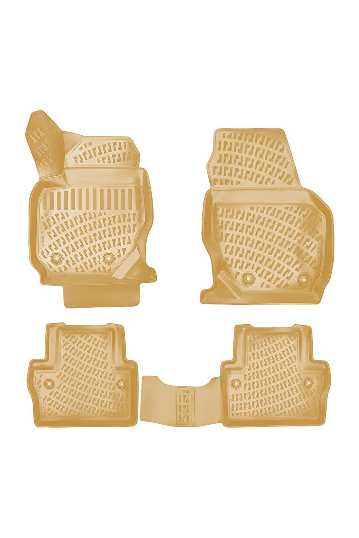 Volvo S80 2011 Araca Özel Tasarım 3D Havuzlu Bej Paspas