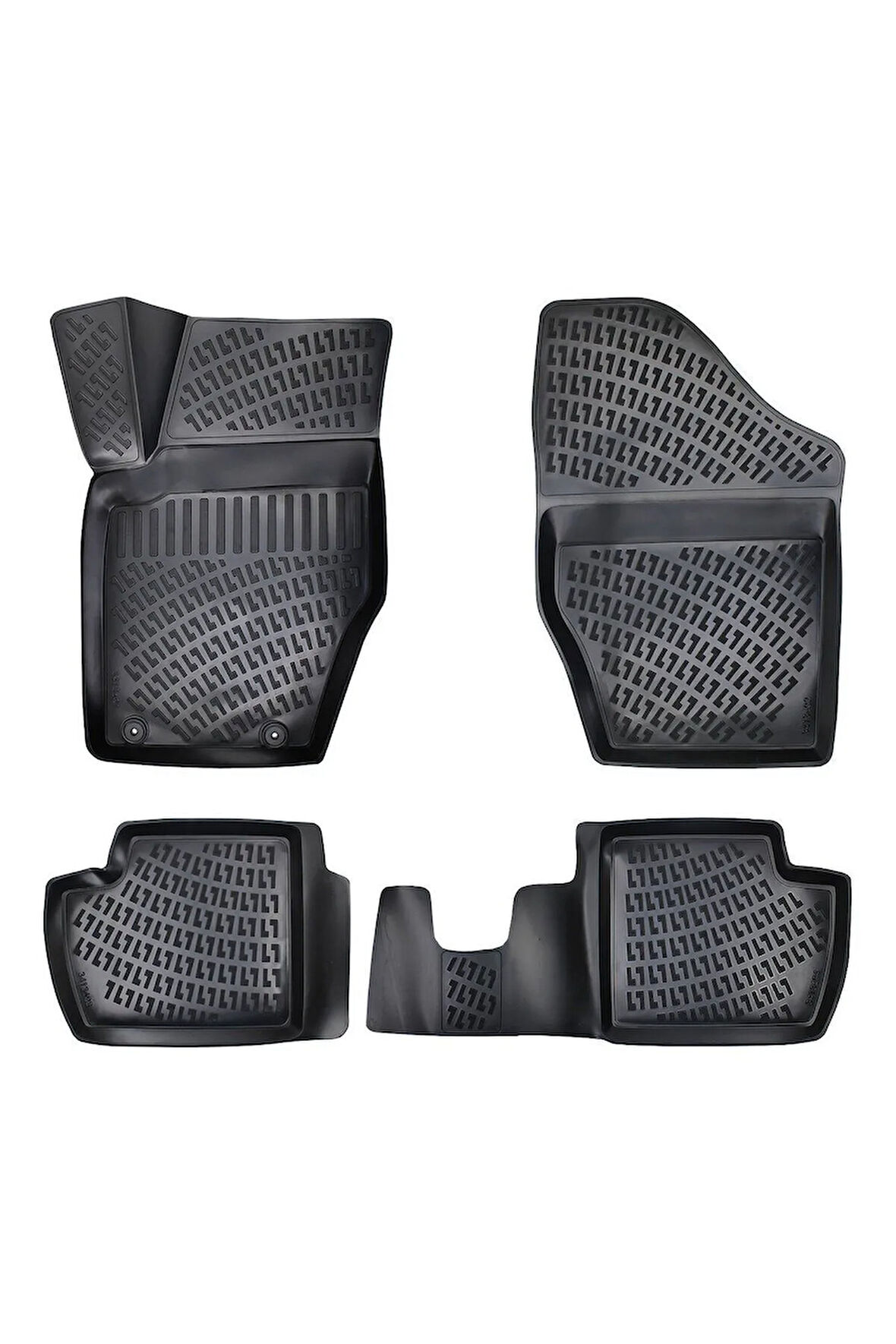 Citroen C4 2006 Araca Özel Tasarım 3D Havuzlu Paspas