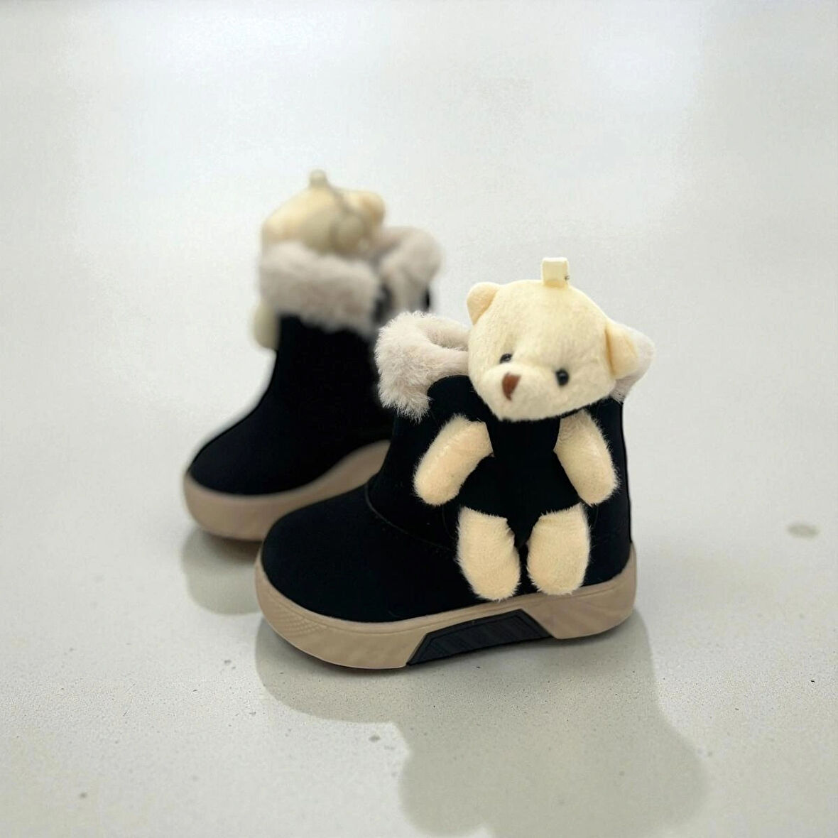 KAYMAZ TABAN FERMUARLI KIZ ERKEK BEBEK ÇOCUK KIŞLIK BOT 