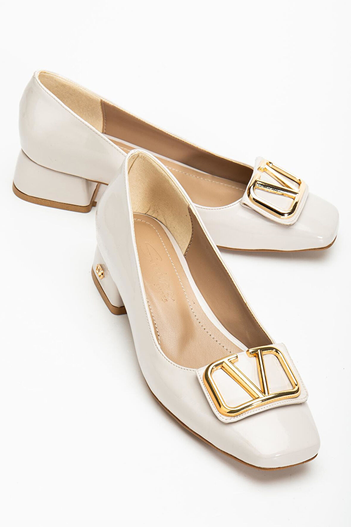 Suins Premium Pauly Model Kadın Orta Topuklu Siyah Kahve Bordo Ayakkabı