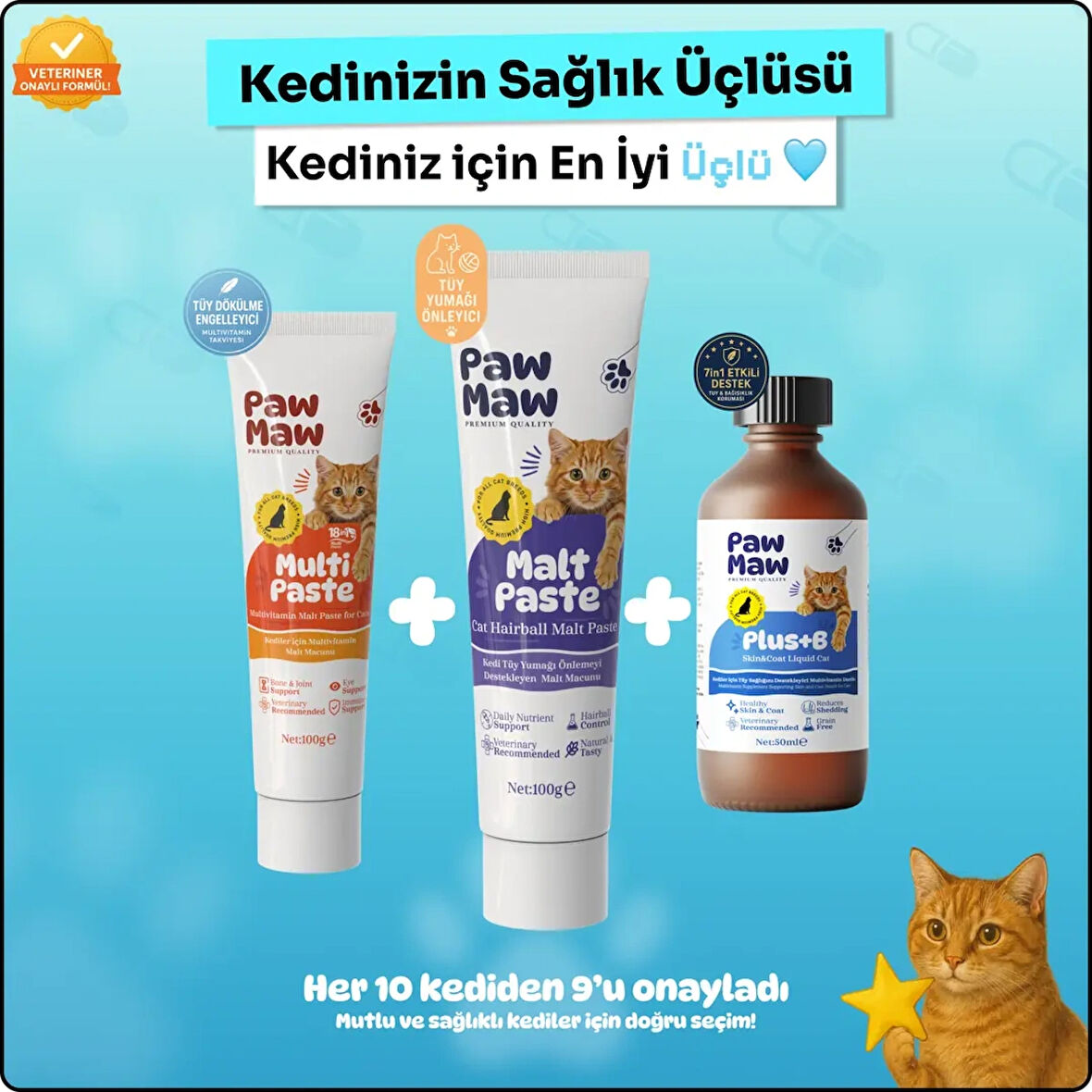 Paw Maw Tüy Sağlığı ve Bağışıklık Destek Paketi