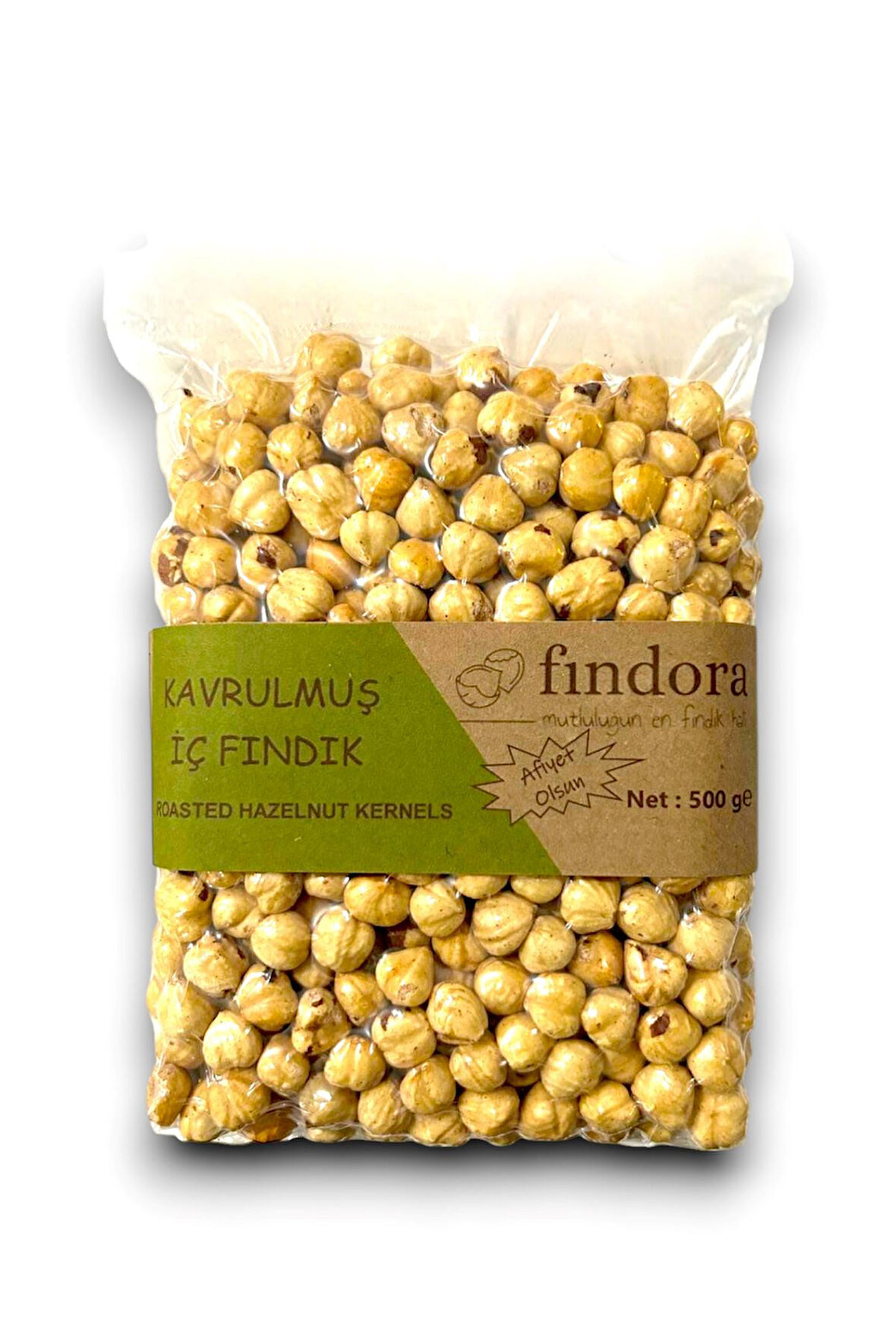 FINDORA TAZE KAVRULMUŞ İÇ FINDIK 500 Gr - VAKUM