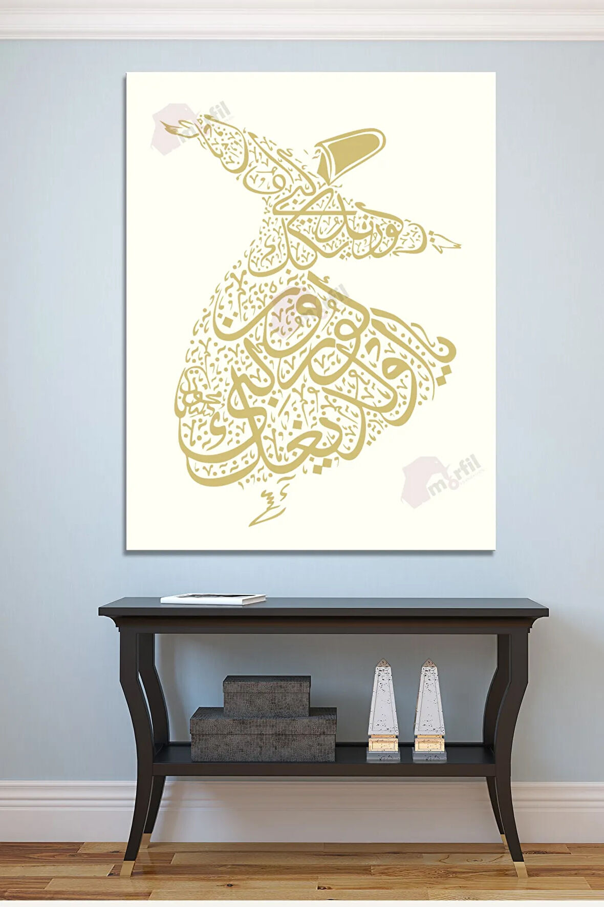 Ya olduğun Gibi Görün Ya Göründüğün Gibi Ol Mevlana İslami Dini Hat Kanvas Tablo