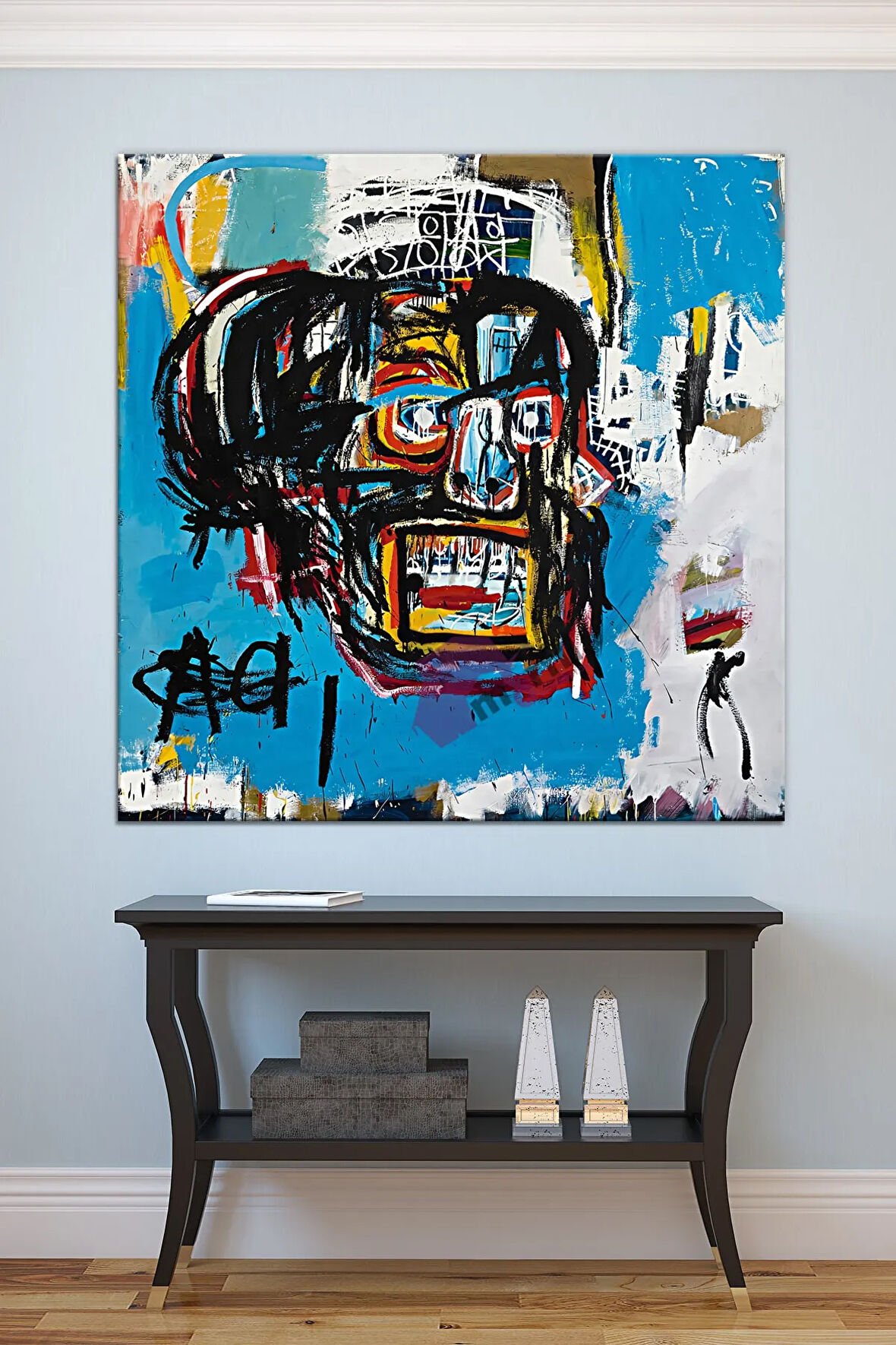 After Jean Michel Basquiat Untitled Kanvas Tablo