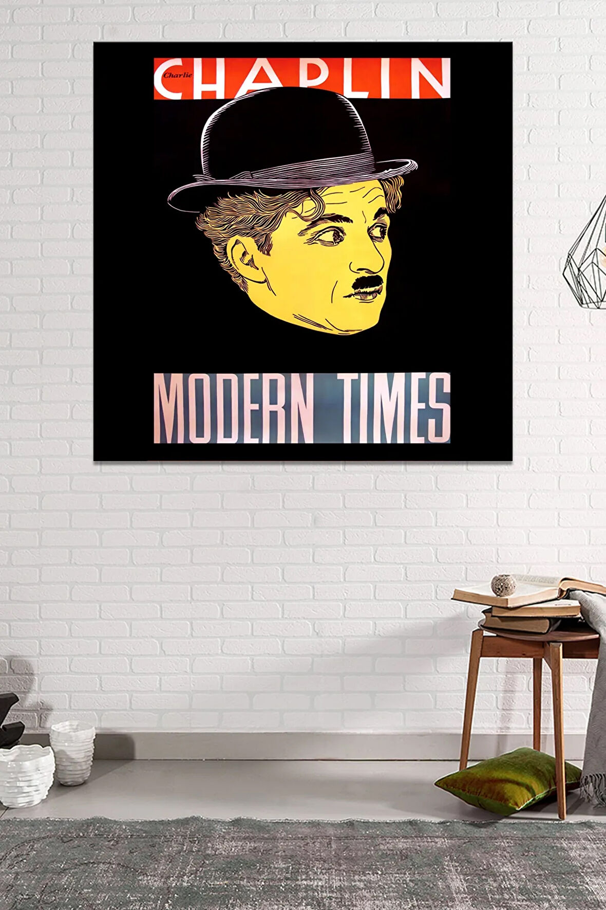 Charlie Chaplin Modern Times Modern Zamanlar Kanvas Tablo