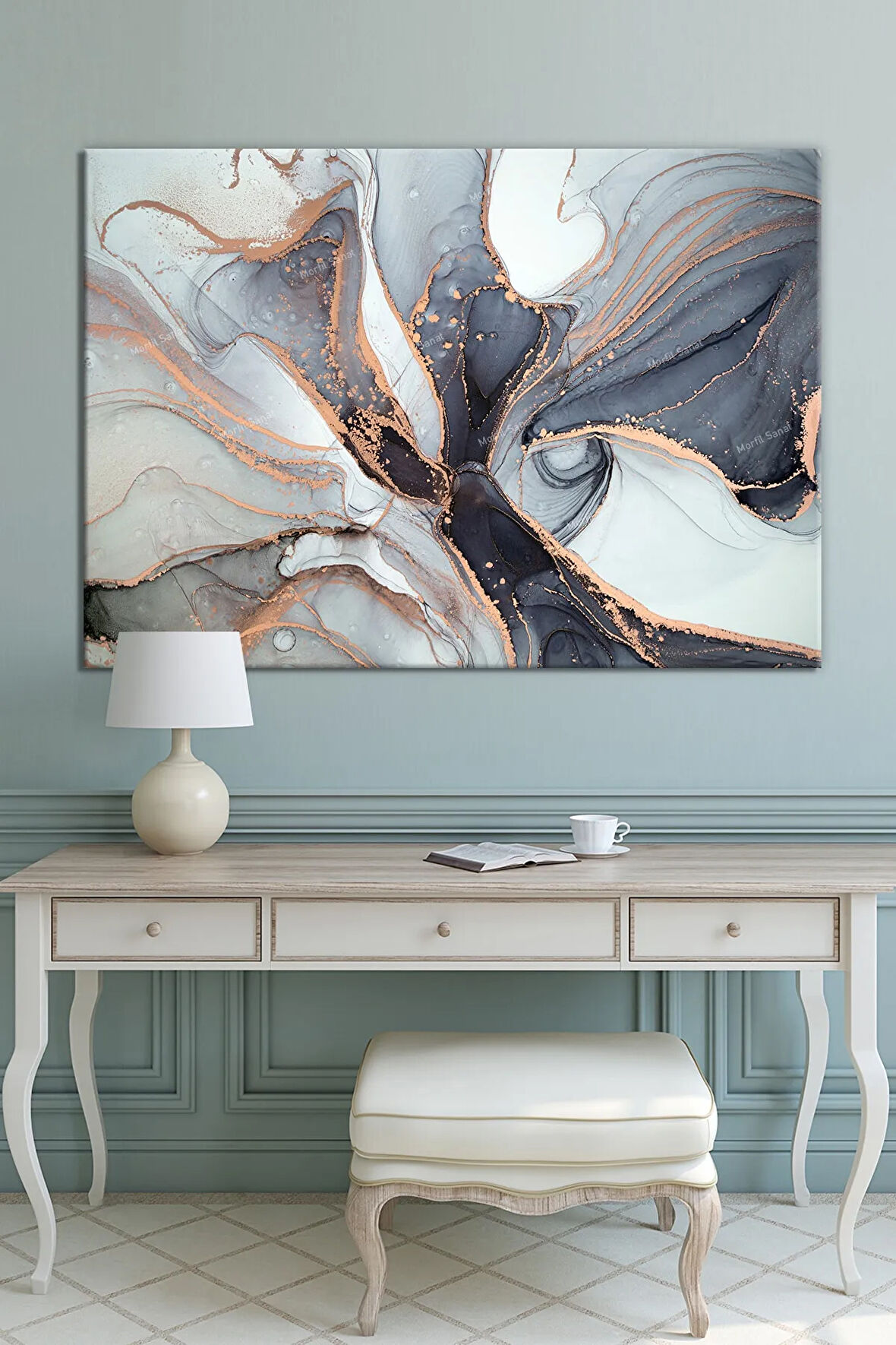 Renklerin Dansı Soyut Sanatsal Kanvas Tablo (8 Farklı Ölçü)