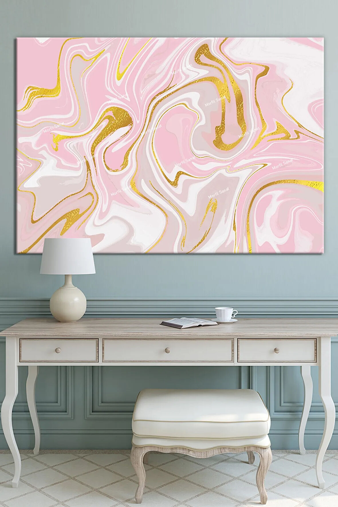 Renklerin Dansı Soyut Sanatsal Kanvas Tablo