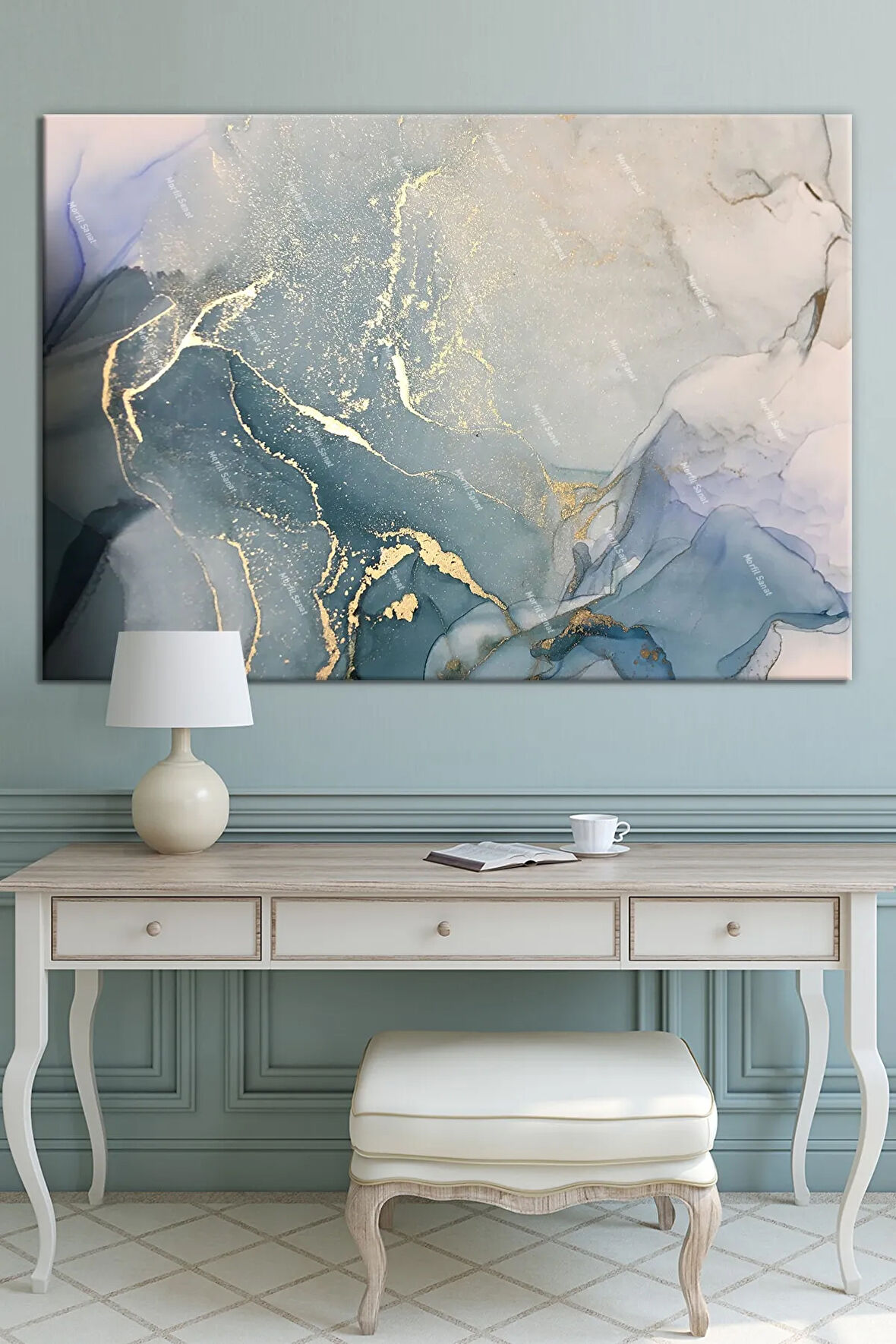 Renklerin Dansı Soyut Sanatsal Kanvas Tablo (8 Farklı Ölçü)