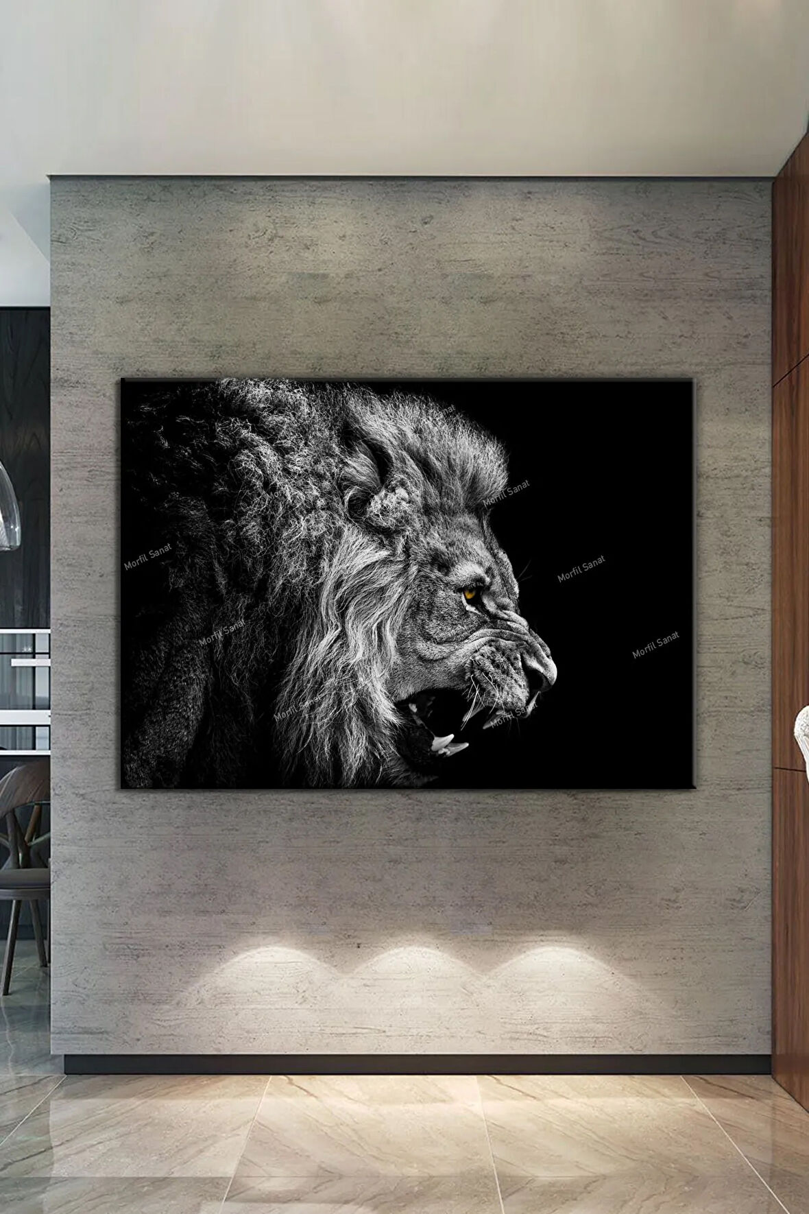 Aslan Kral Arslan Hayvanlar Alemi Kanvas Tablo