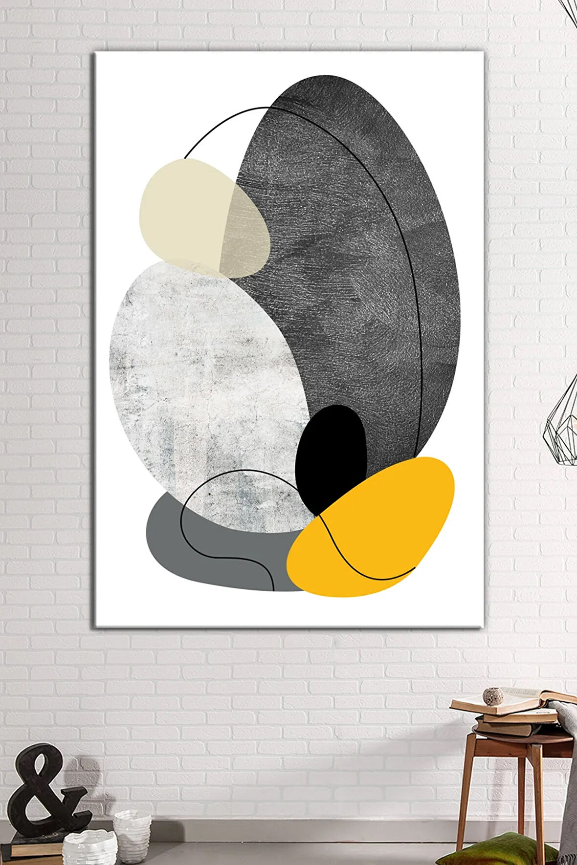 Soyut Sanatsal Kanvas Tablo Yüksek Çözünürlüklü Orijinal