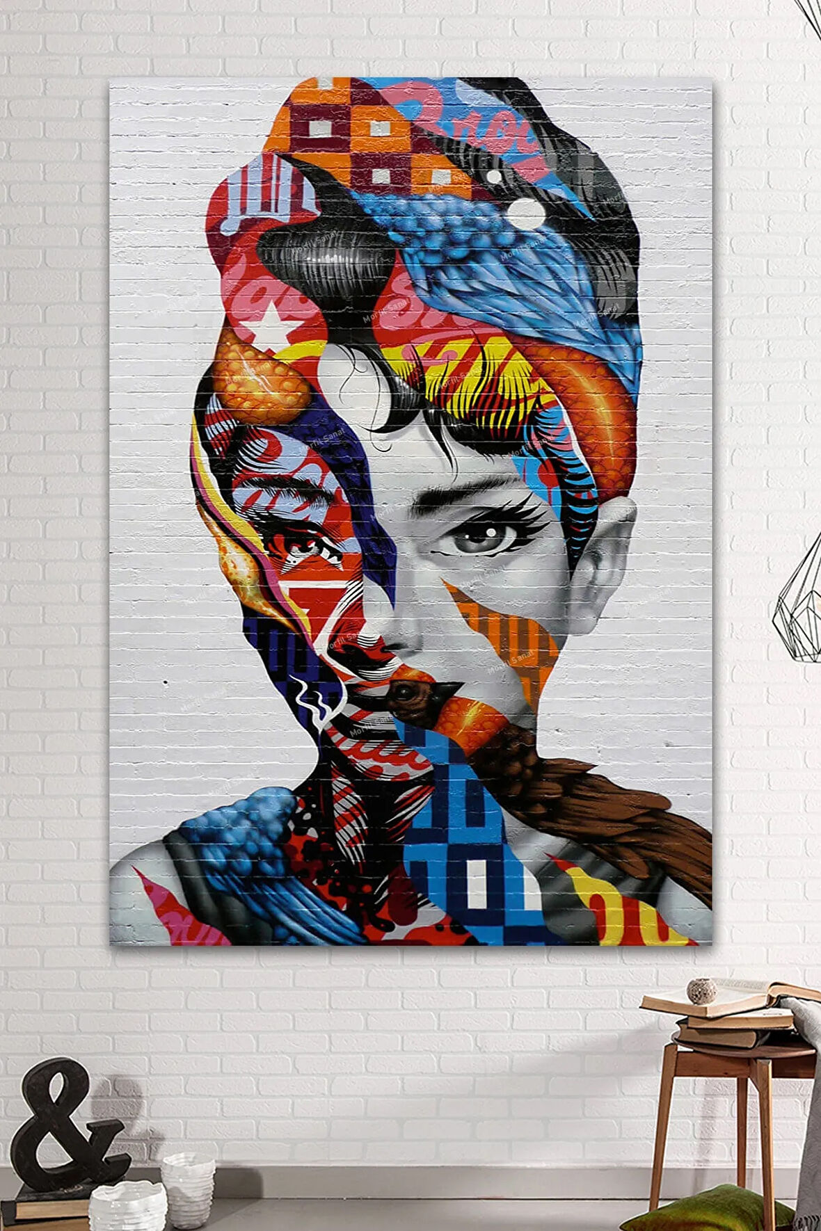 Woman Kadın Modern Sanatsal Dekoratif Kanvas Tablo